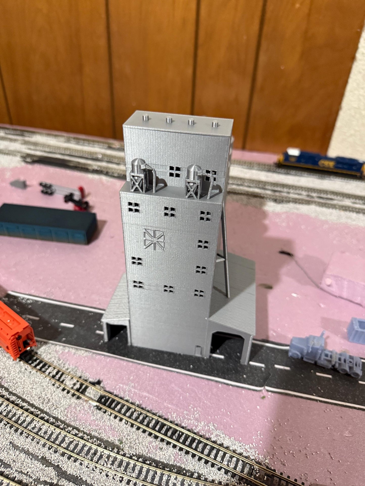 Grain Elevator Silos - N Scale 1:160 | NO ASSEMBLY