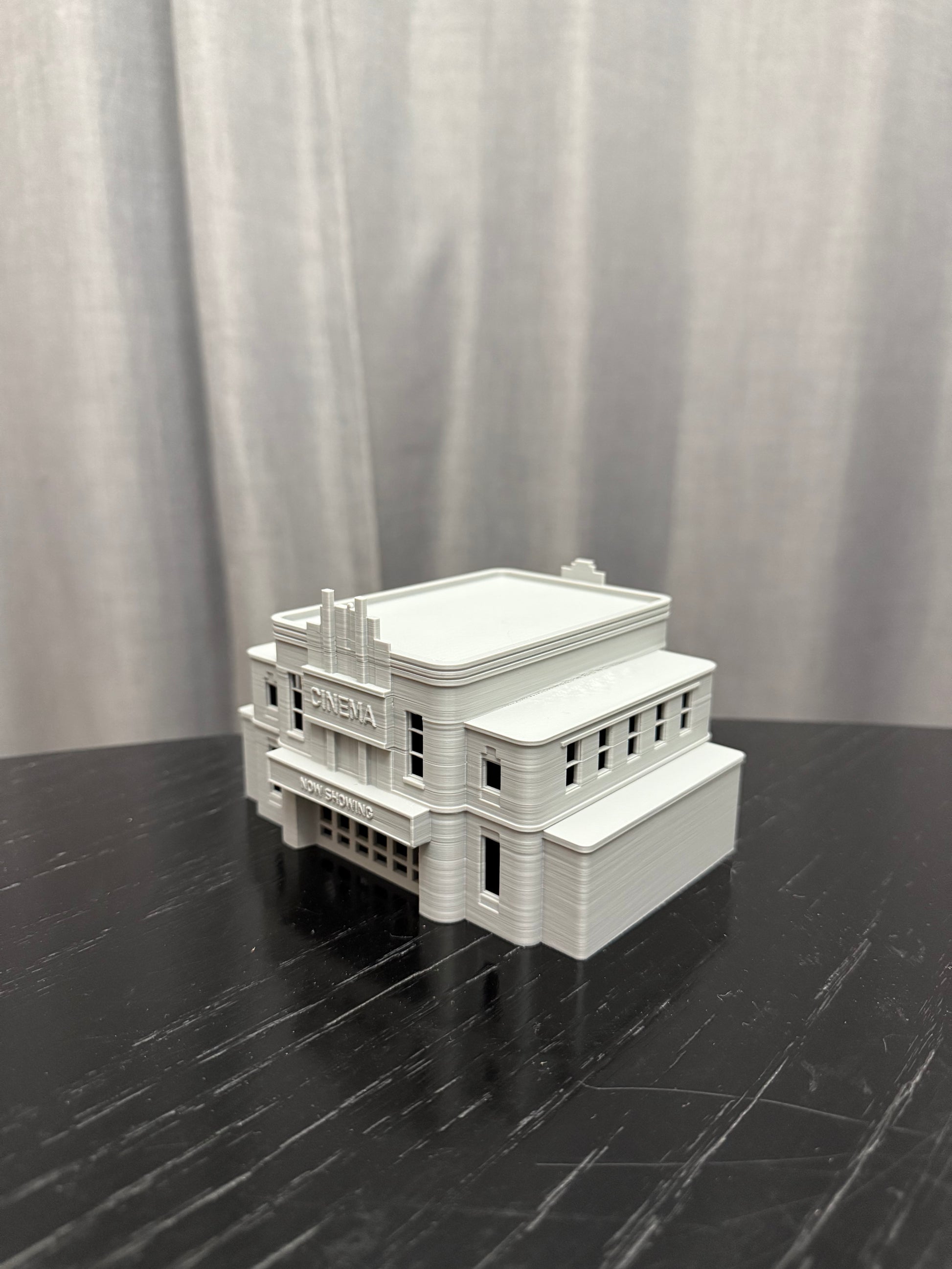 N Scale Movie Theater - Cinema 1:160 Gauge - Prebuilt and Assembled - Graham’s Models