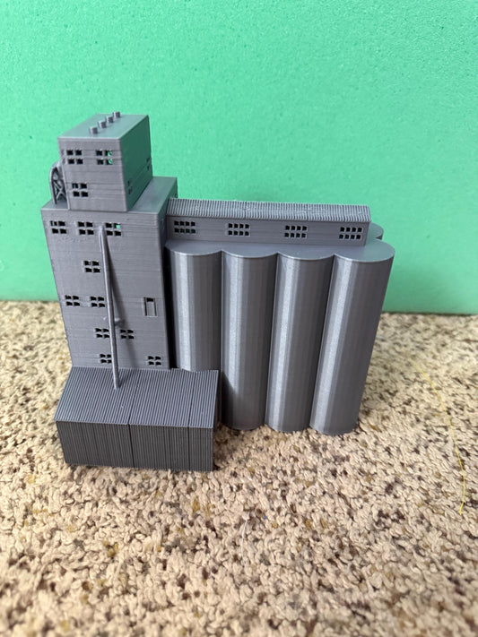 Grain Elevator Silos - Z Scale 1:220 | NO ASSEMBLY