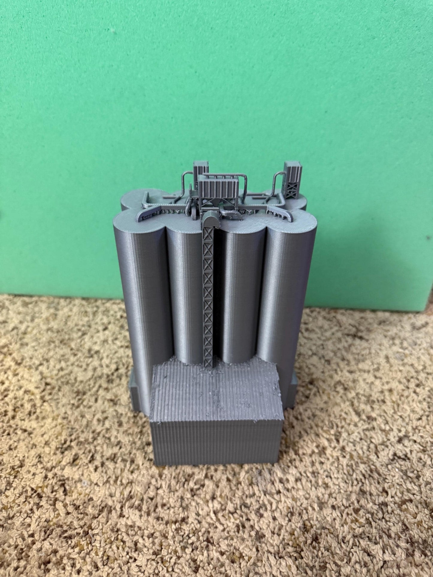 Generic Cement Company Silos - N Scale 1:160 | NO ASSEMBLY REQUIRED / Built and ready