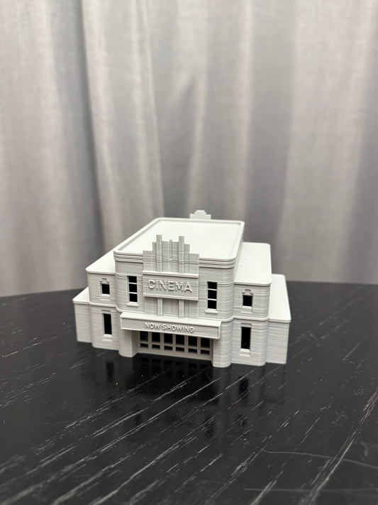 N Scale Movie Theater - Cinema 1:160 Gauge - Prebuilt and Assembled - Graham’s Models