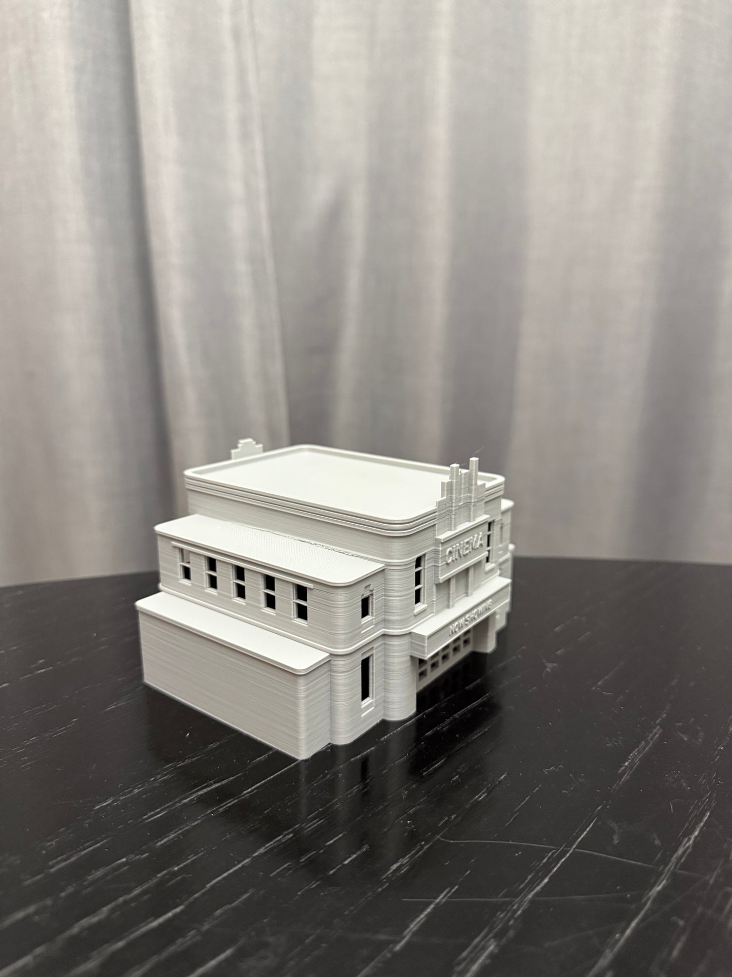 N Scale Movie Theater - Cinema 1:160 Gauge - Prebuilt and Assembled - Graham’s Models