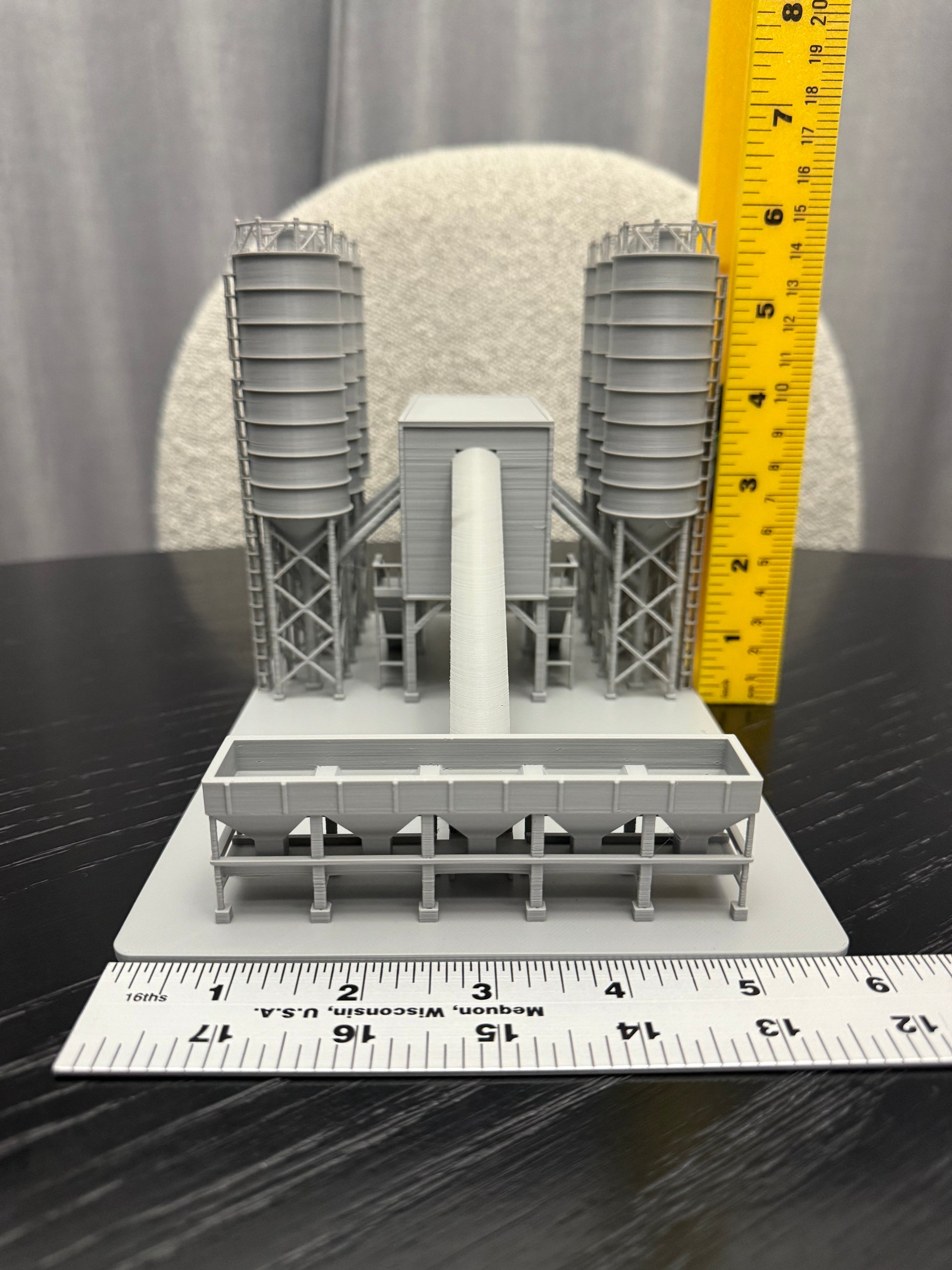 N Scale Cement Plant Concrete Factory / 1:160 Gauge / Prebuilt and Assembled - Graham’s Models