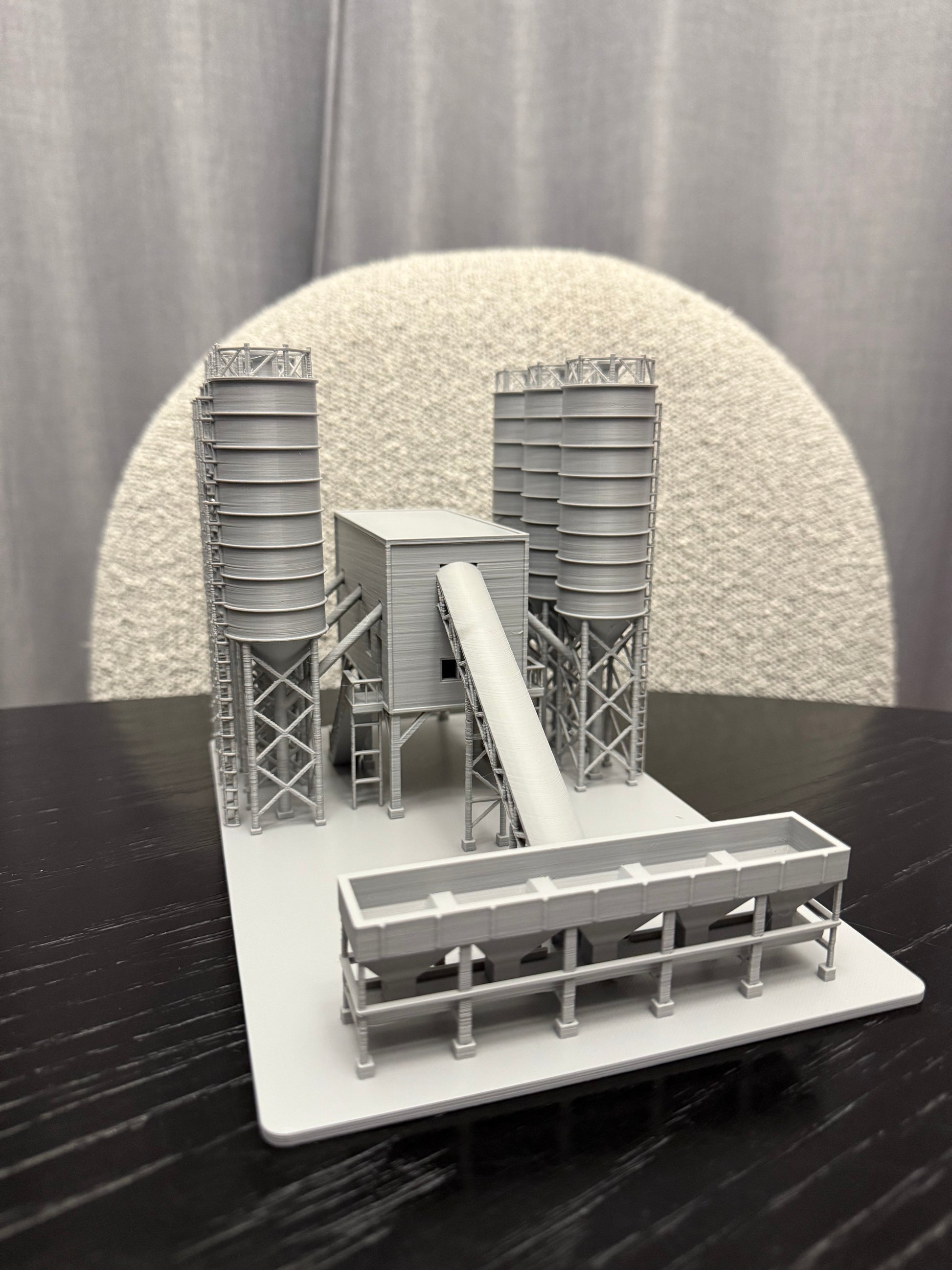 N Scale Cement Plant Concrete Factory / 1:160 Gauge / Prebuilt and Assembled - Graham’s Models