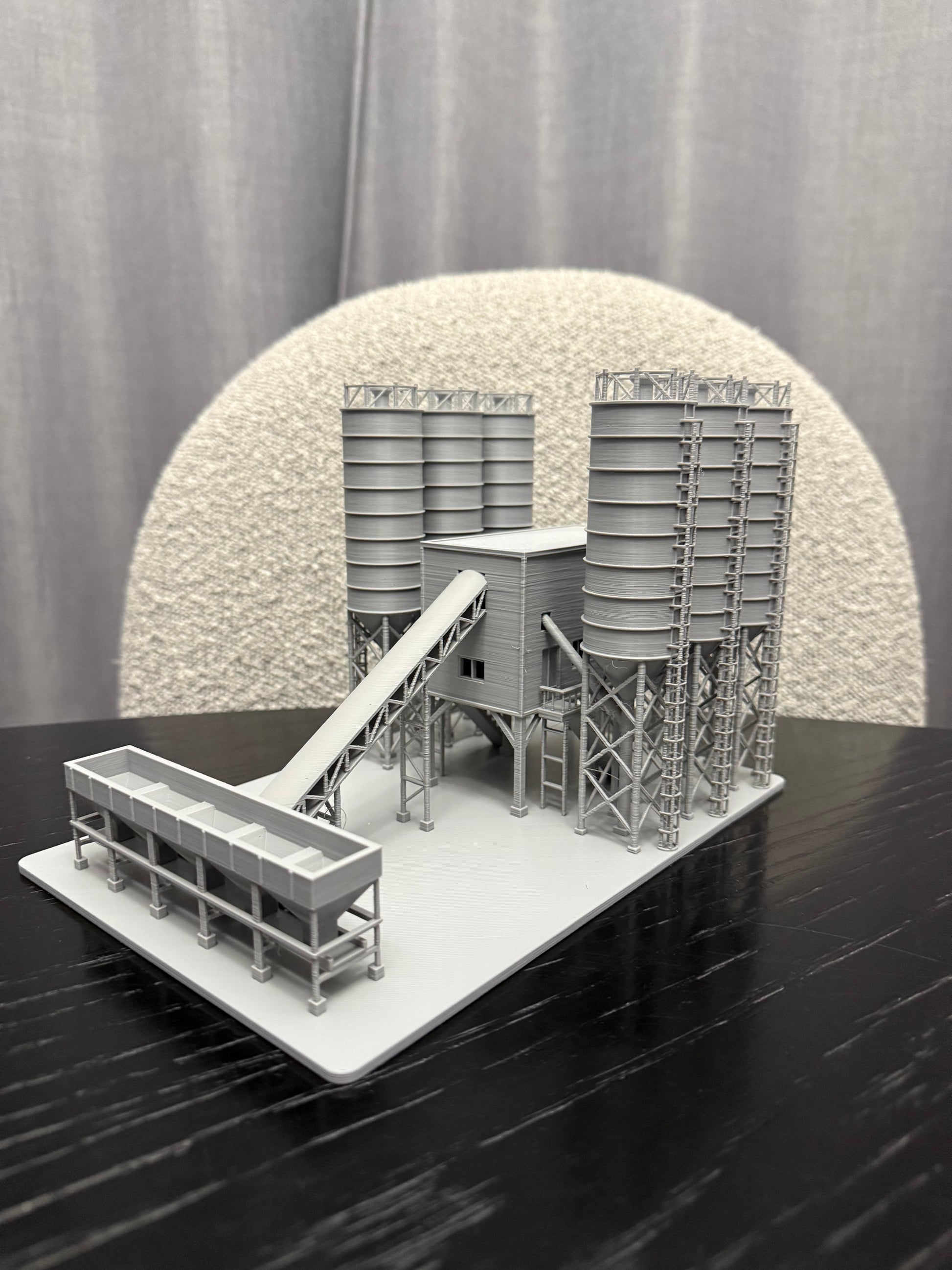 N Scale Cement Plant Concrete Factory / 1:160 Gauge / Prebuilt and Assembled - Graham’s Models