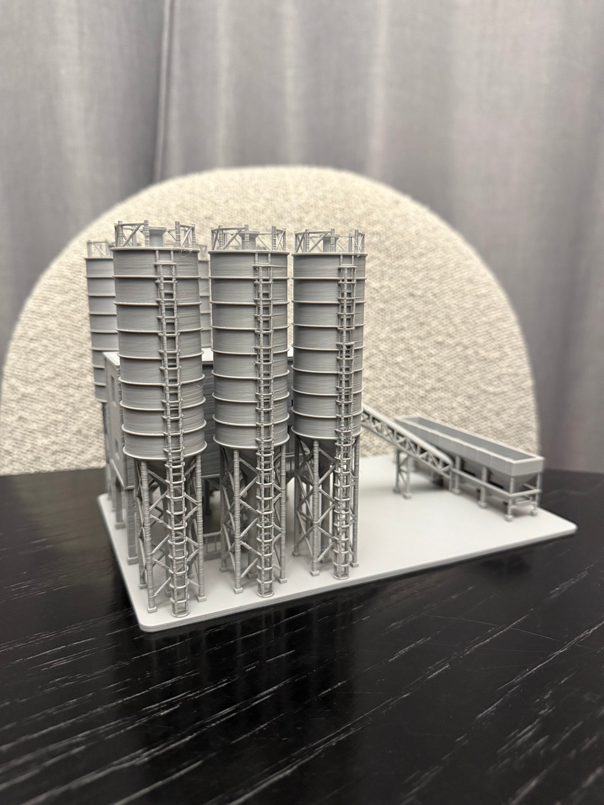 N Scale Cement Plant Concrete Factory / 1:160 Gauge / Prebuilt and Assembled - Graham’s Models