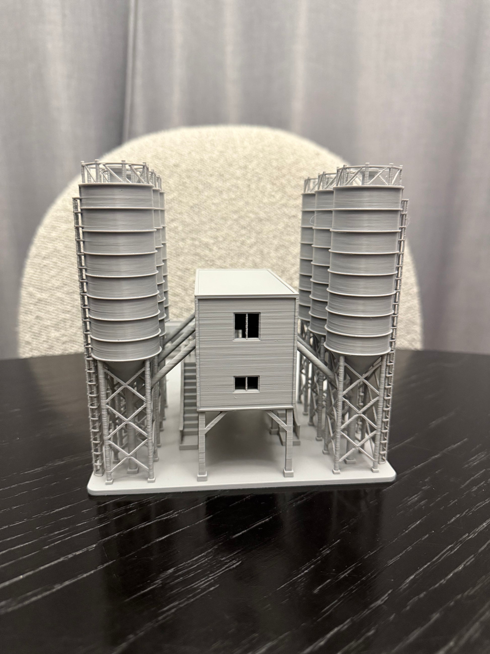 N Scale Cement Plant Concrete Factory / 1:160 Gauge / Prebuilt and Assembled - Graham’s Models