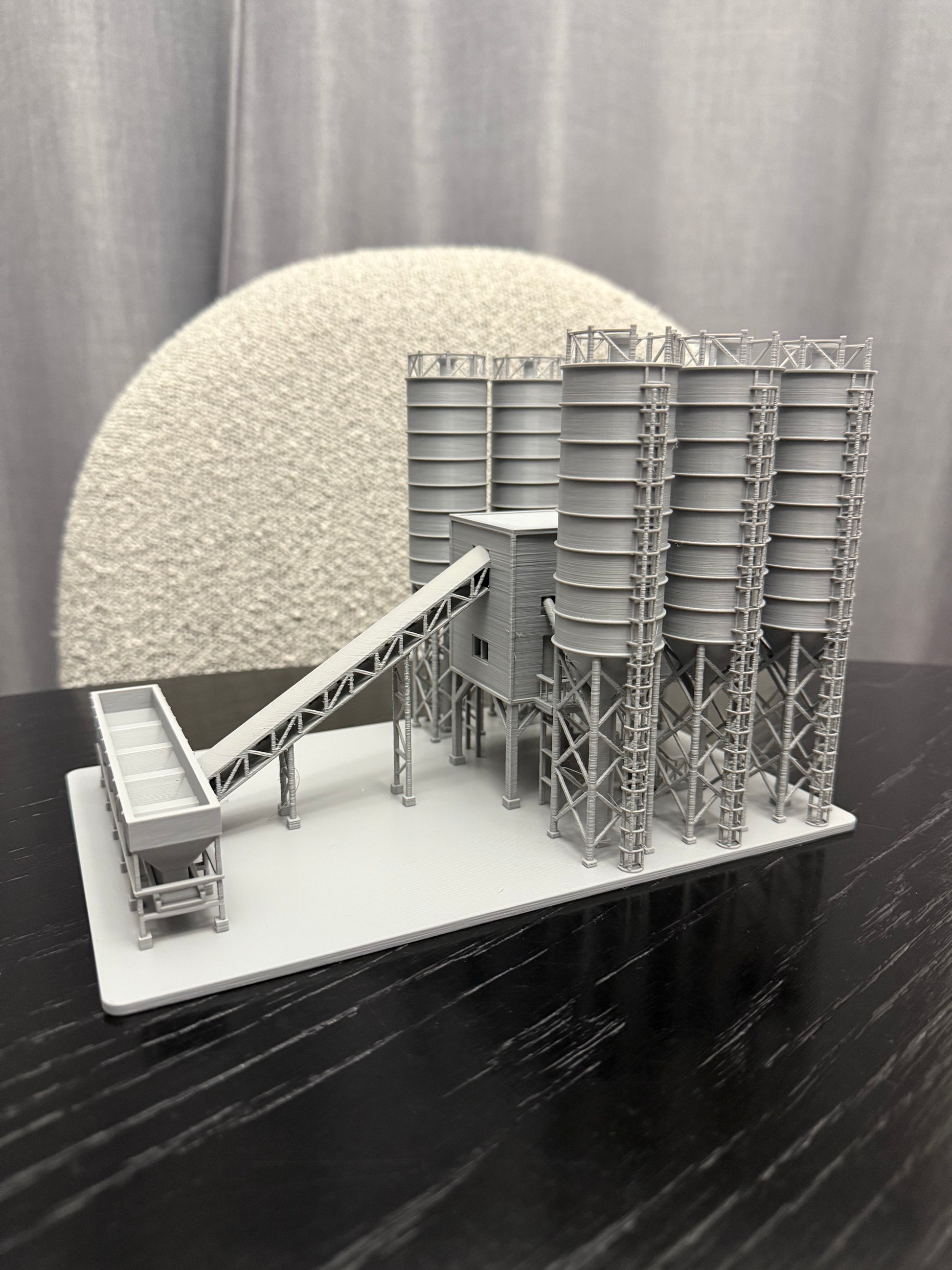 N Scale Cement Plant Concrete Factory / 1:160 Gauge / Prebuilt and Assembled - Graham’s Models
