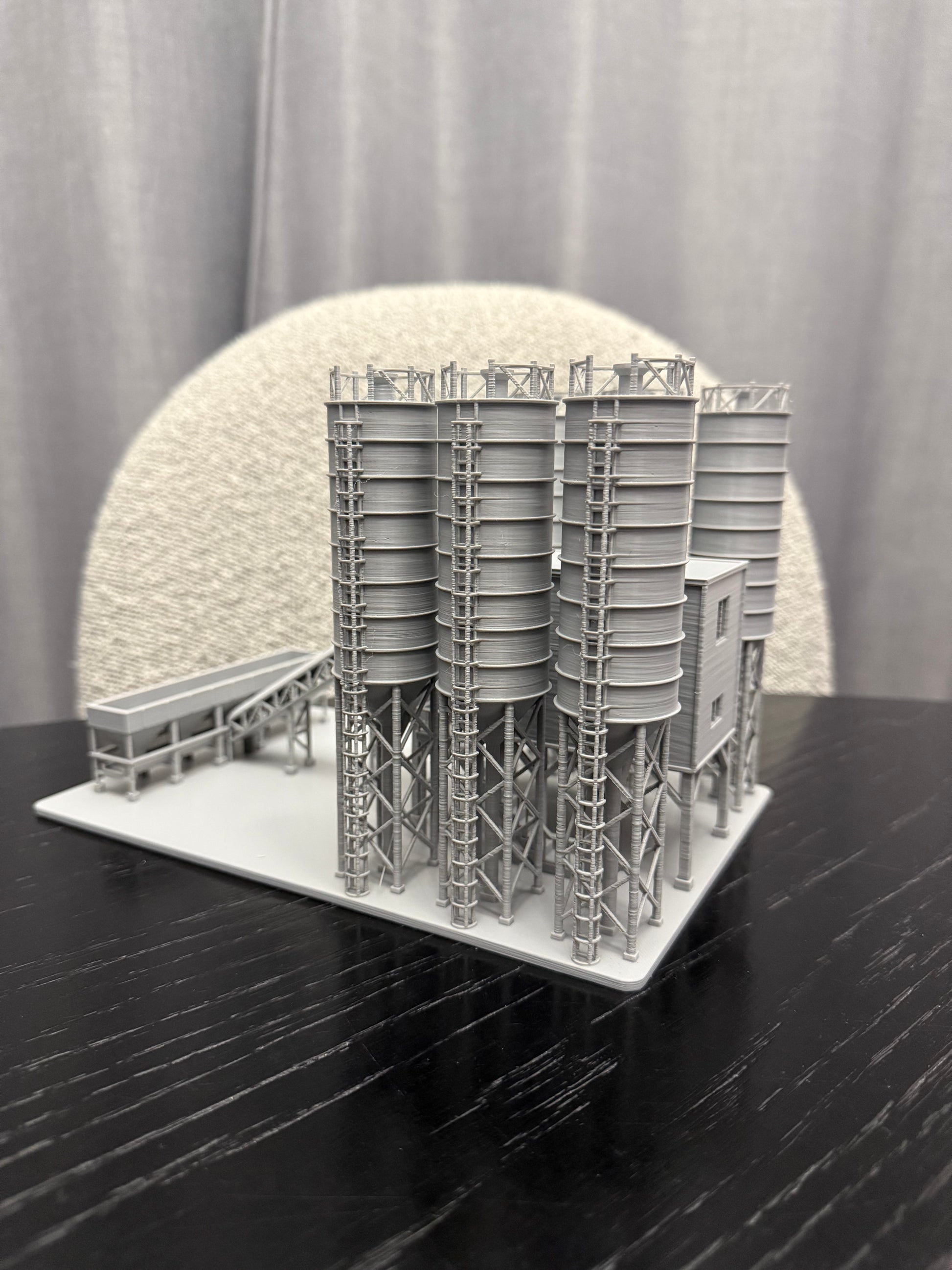 N Scale Cement Plant Concrete Factory / 1:160 Gauge / Prebuilt and Assembled - Graham’s Models