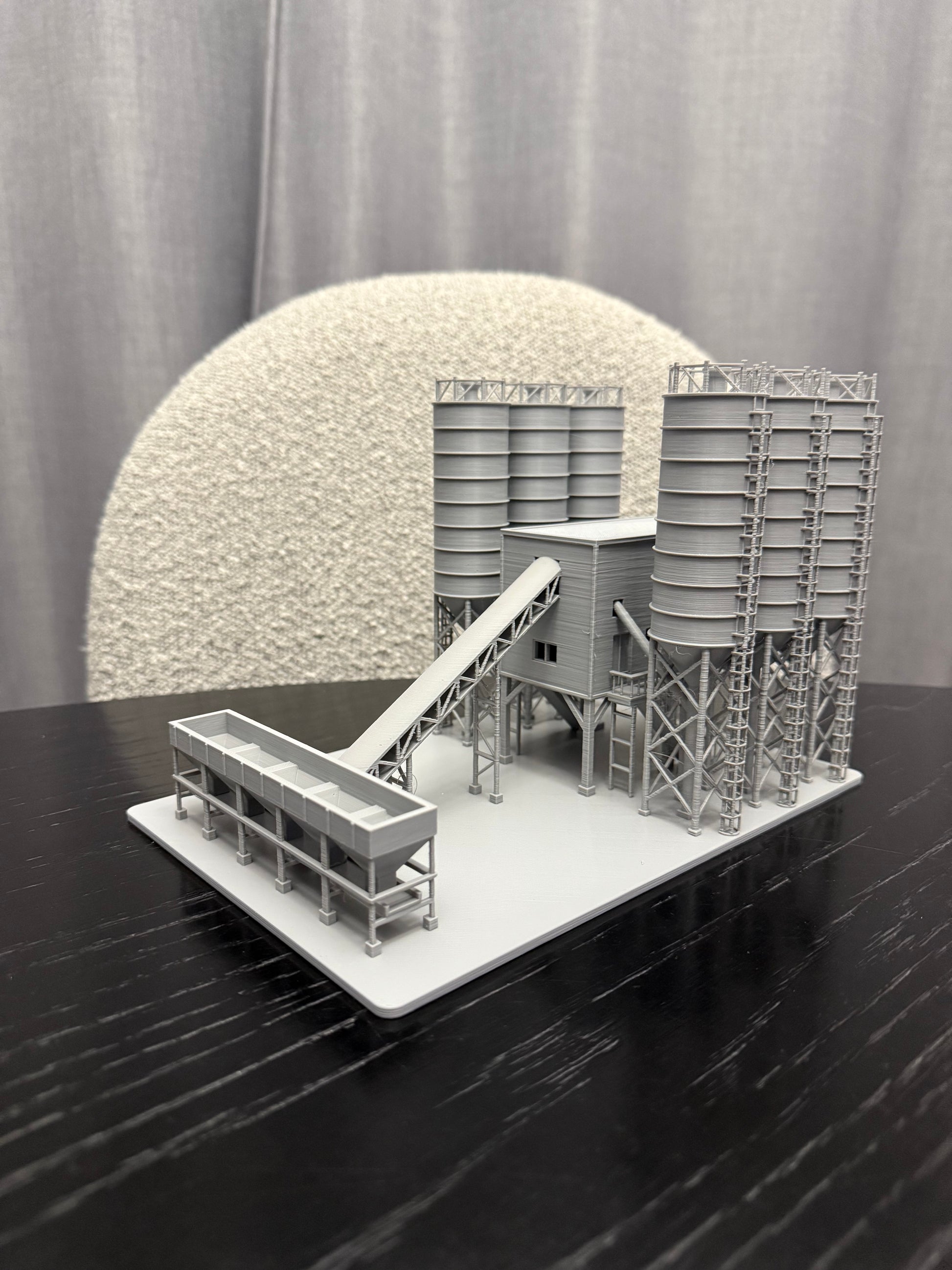N Scale Cement Plant Concrete Factory / 1:160 Gauge / Prebuilt and Assembled - Graham’s Models