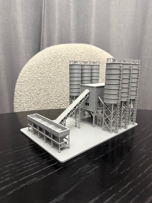 N Scale Cement Plant Concrete Factory / 1:160 Gauge / Prebuilt and Assembled - Graham’s Models