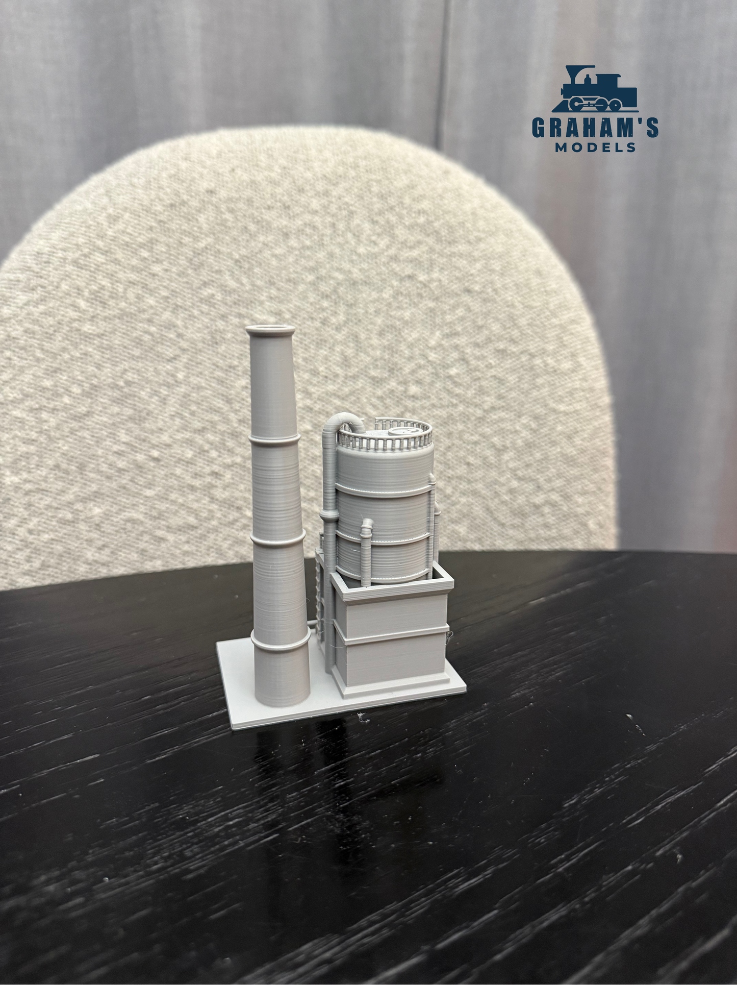 N Scale Small Oil Refiner / 1:160 Gauge/ Built And Ready - Graham’s Models