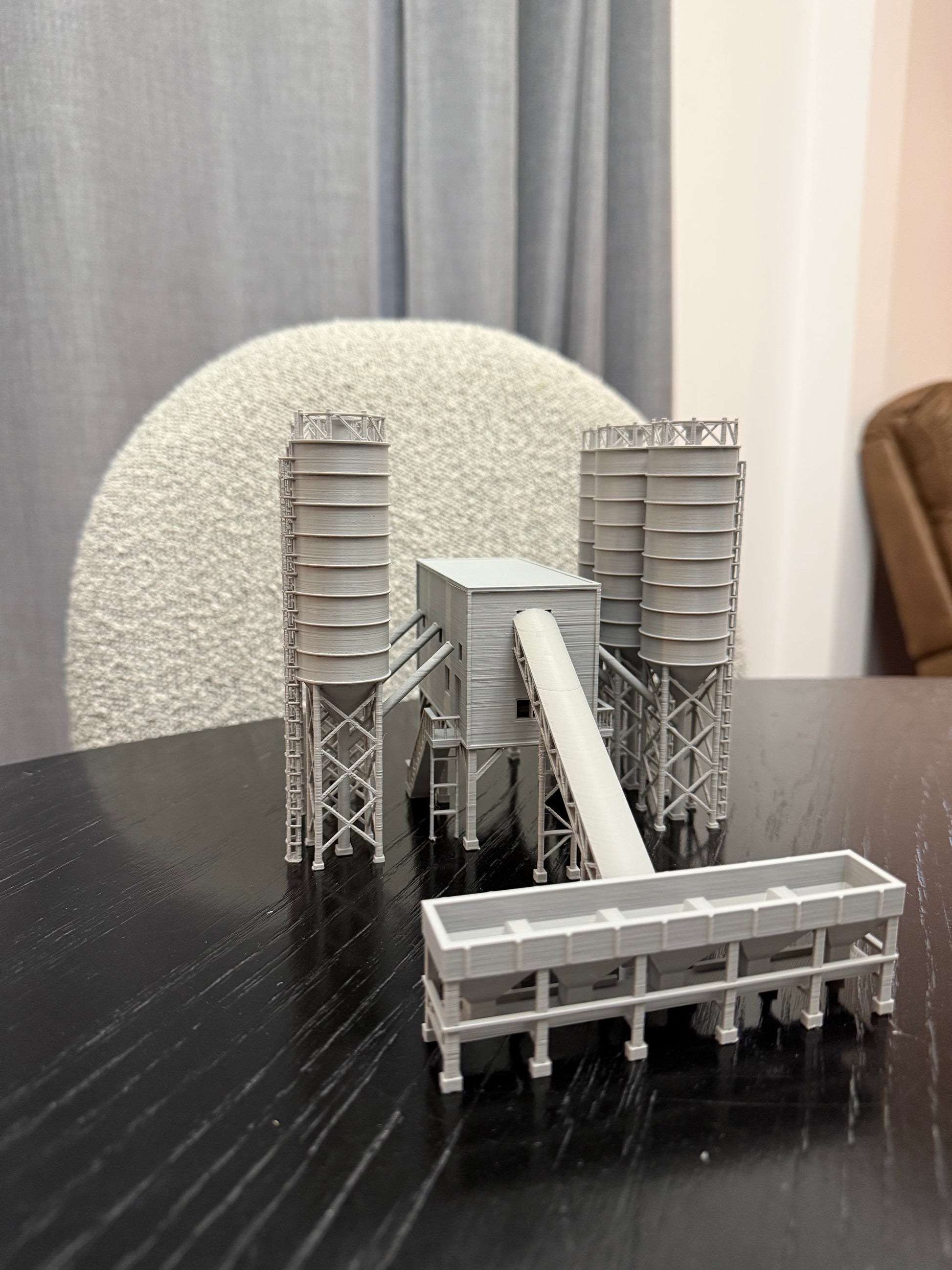 N Scale Cement Plant Concrete Factory - NO BASE VERSION - Mostly Assembled - Graham’s Models