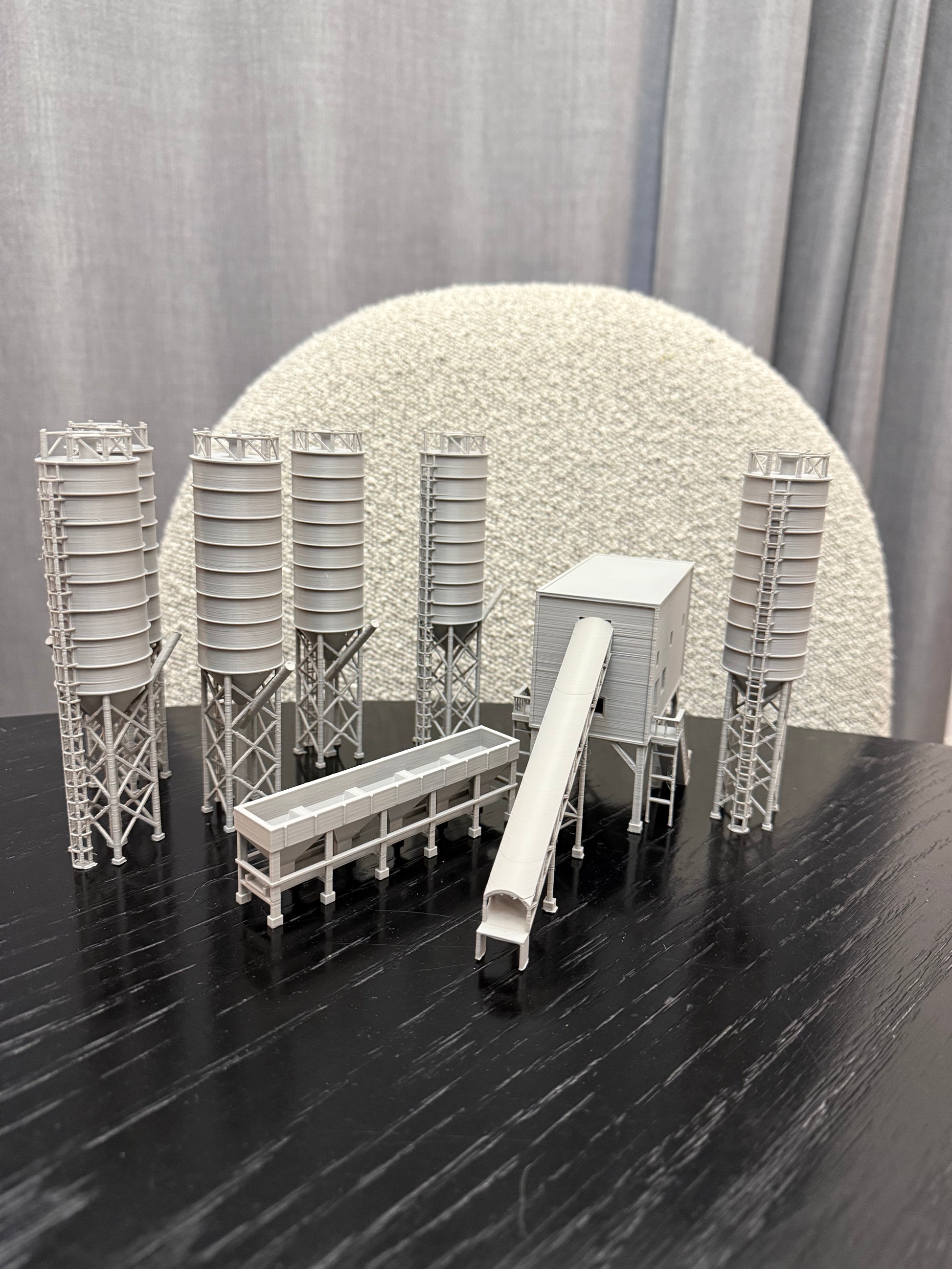 N Scale Cement Plant Concrete Factory - NO BASE VERSION - Mostly Assembled - Graham’s Models