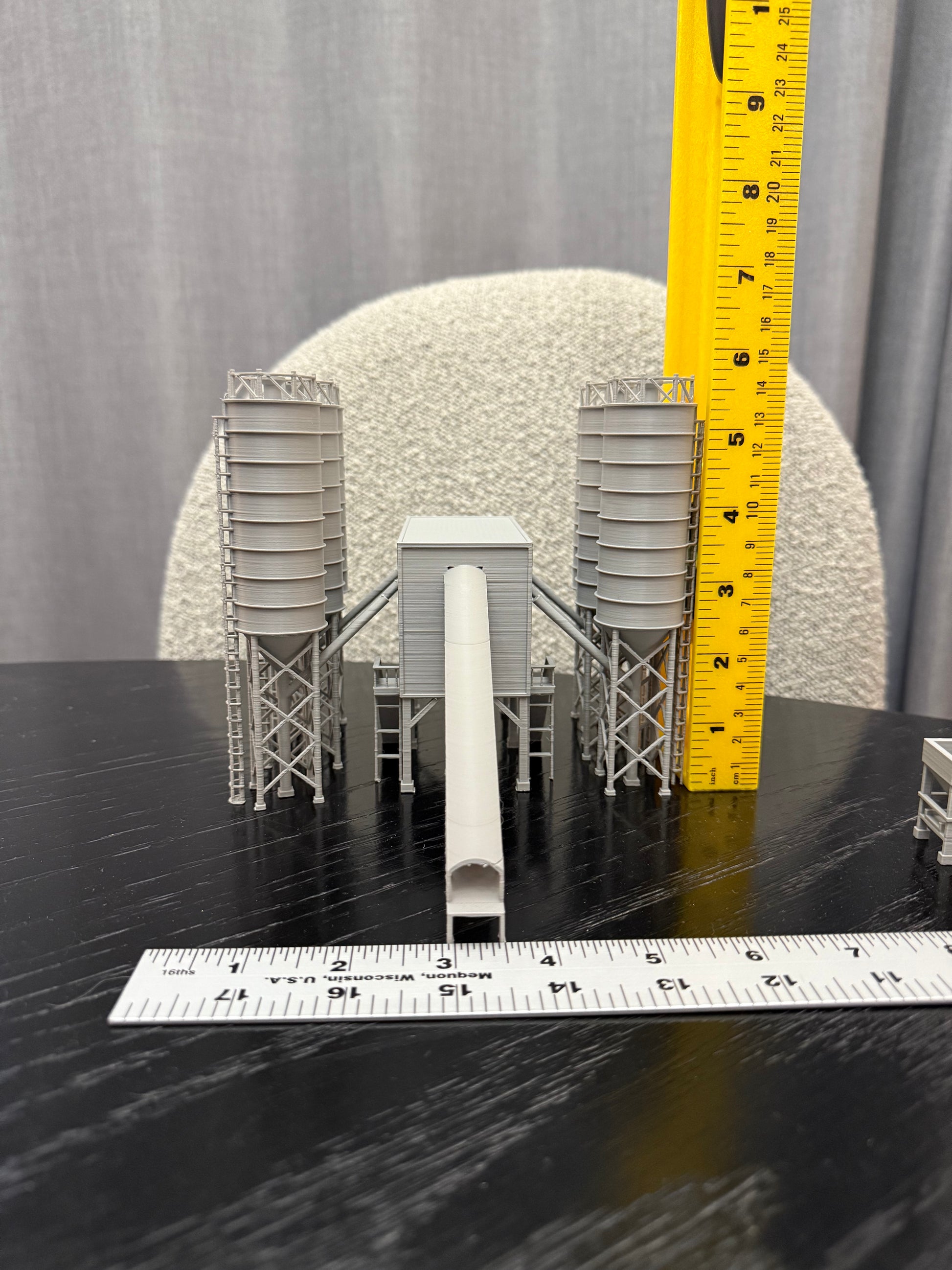 N Scale Cement Plant Concrete Factory - NO BASE VERSION - Mostly Assembled - Graham’s Models