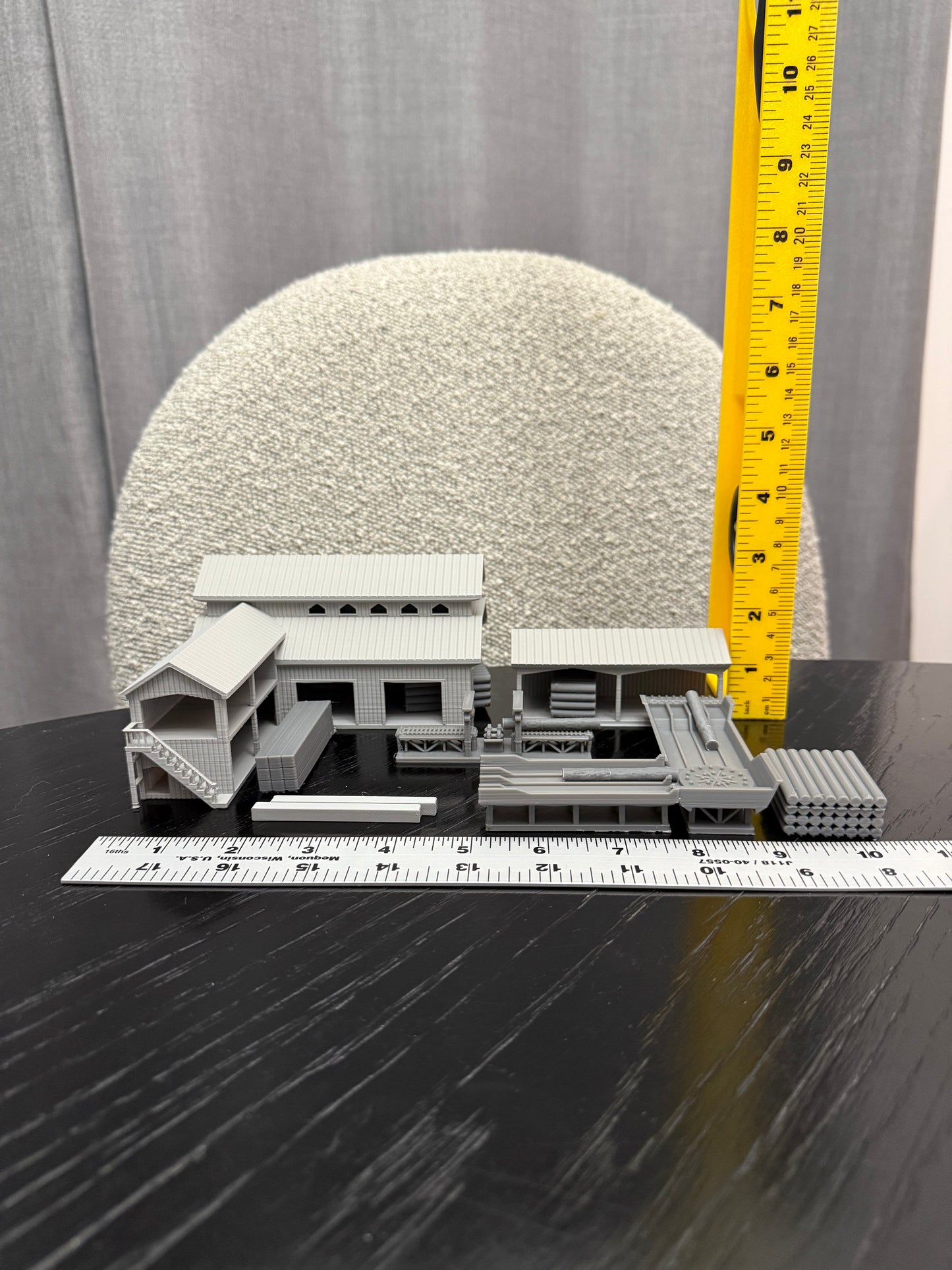 N Scale Sawmill Lumber Yard - 1:160 Gauge - Preassembled & Built - Graham’s Models