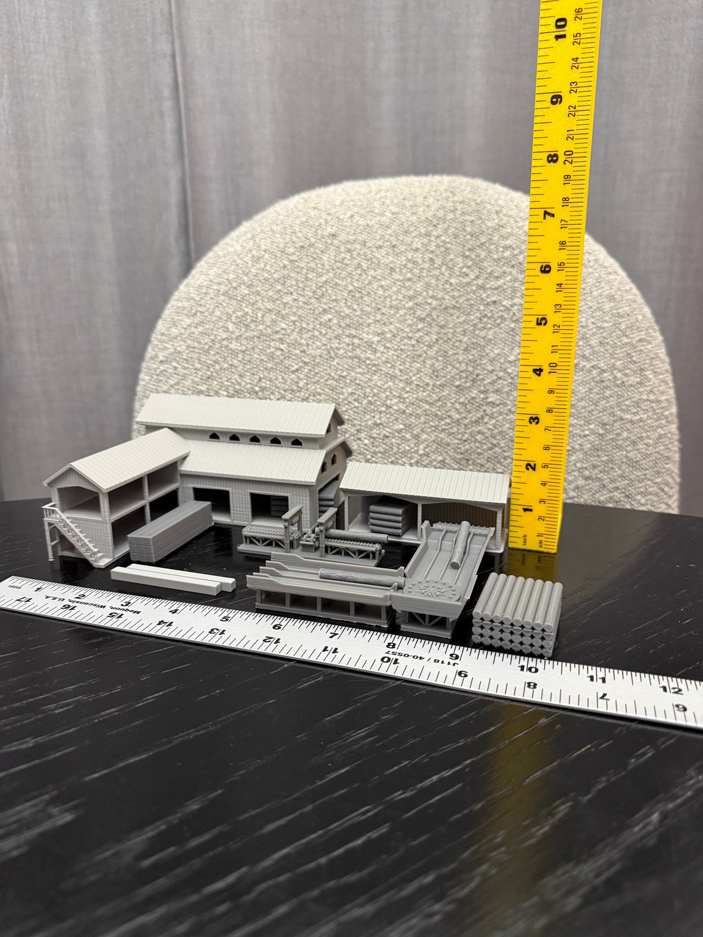 N Scale Sawmill Lumber Yard - 1:160 Gauge - Preassembled & Built - Graham’s Models