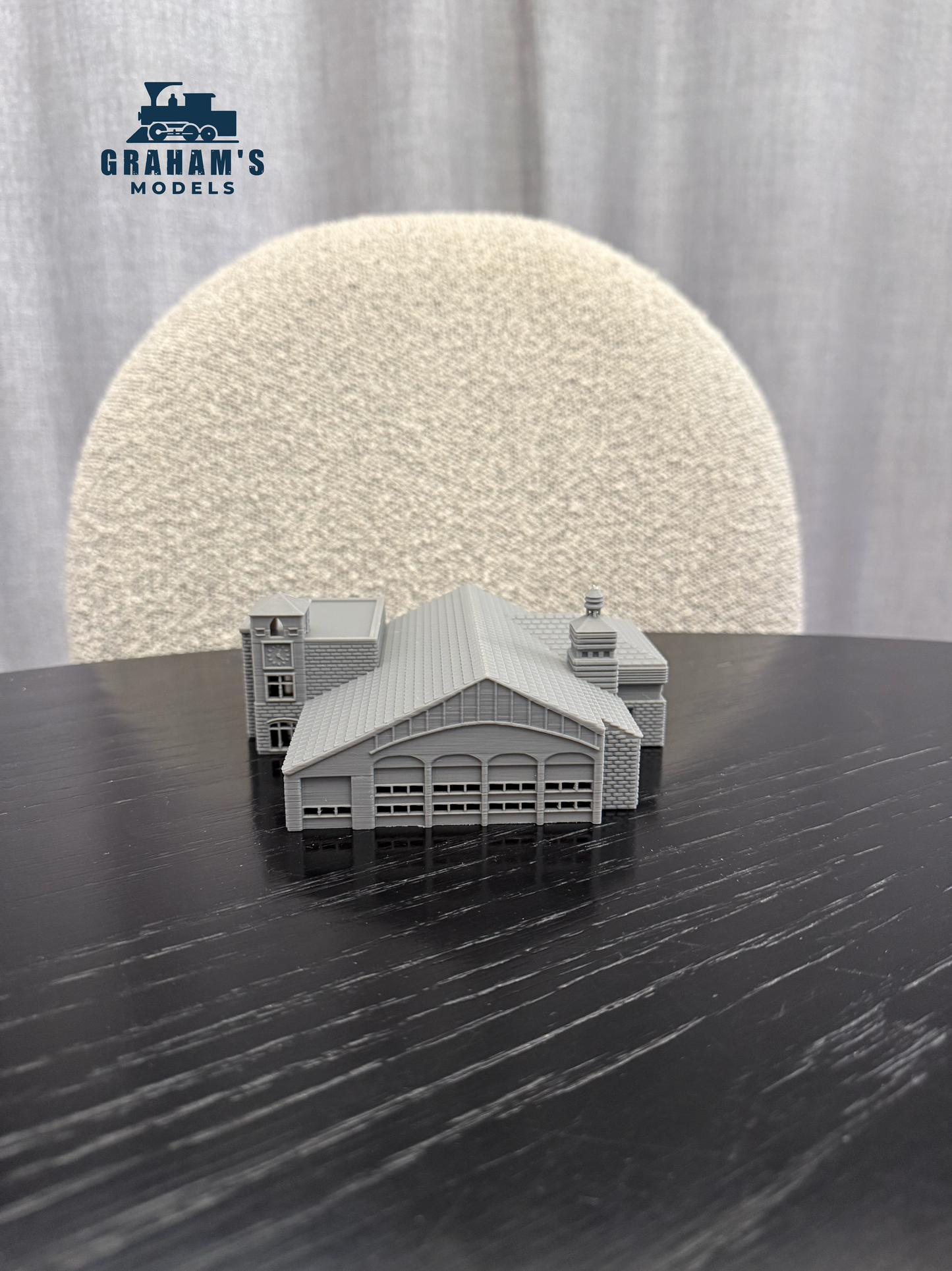 N Scale Fire House - 1:160 Gauge Fire Department - Preassembled & Built - Graham’s Models