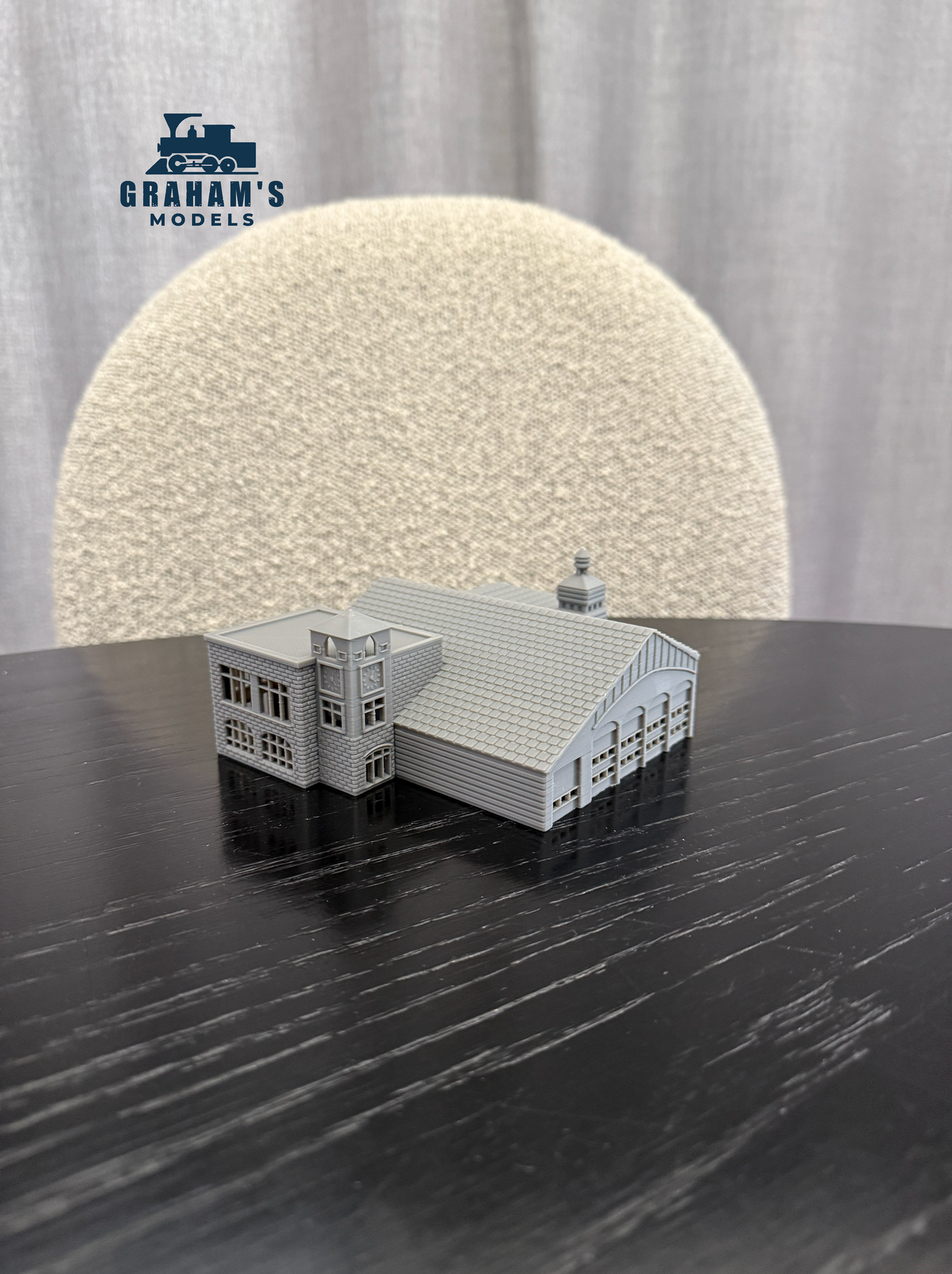 N Scale Fire House - 1:160 Gauge Fire Department - Preassembled & Built - Graham’s Models