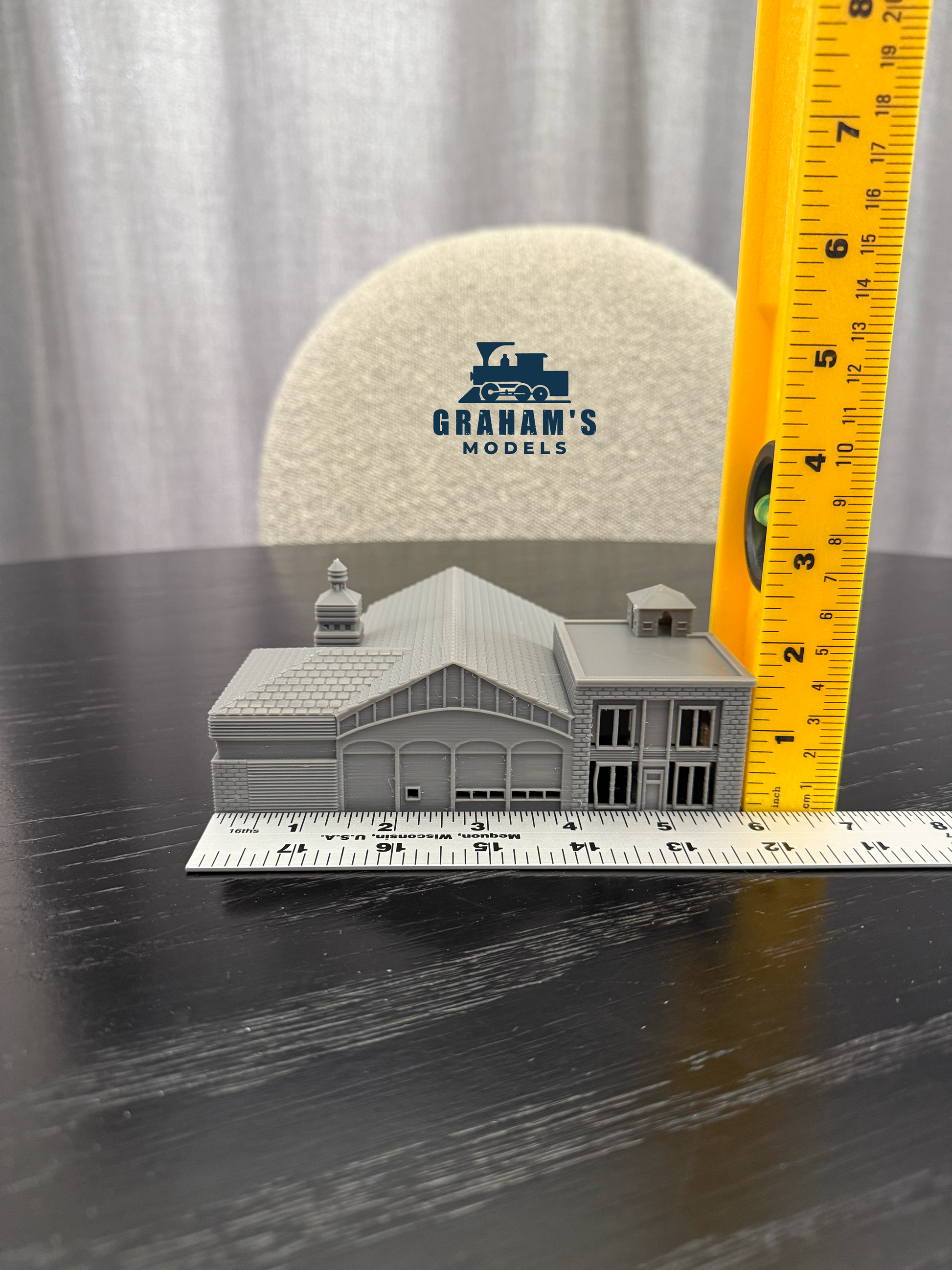 N Scale Fire House - 1:160 Gauge Fire Department - Preassembled & Built - Graham’s Models