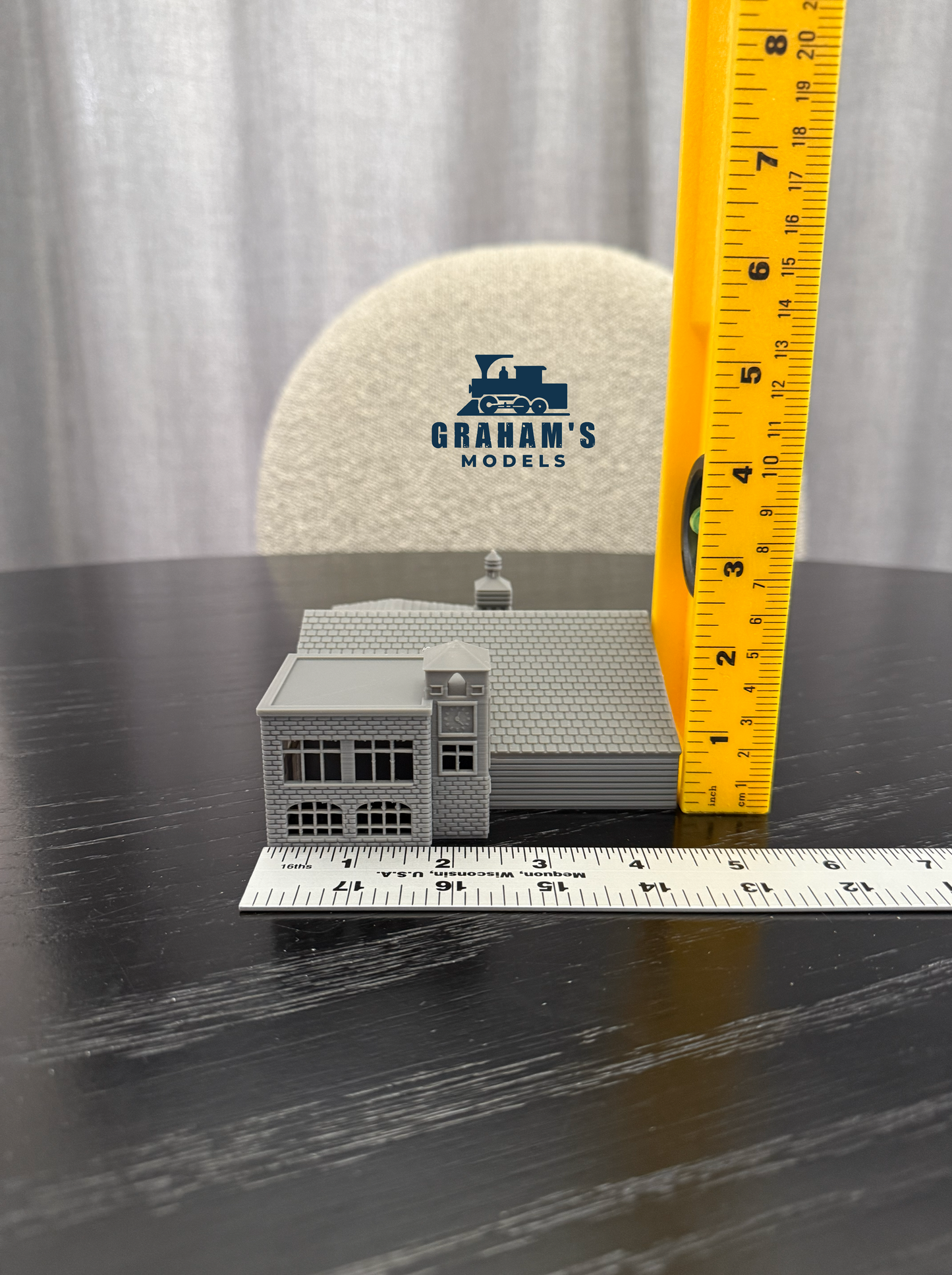 N Scale Fire House - 1:160 Gauge Fire Department - Preassembled & Built - Graham’s Models