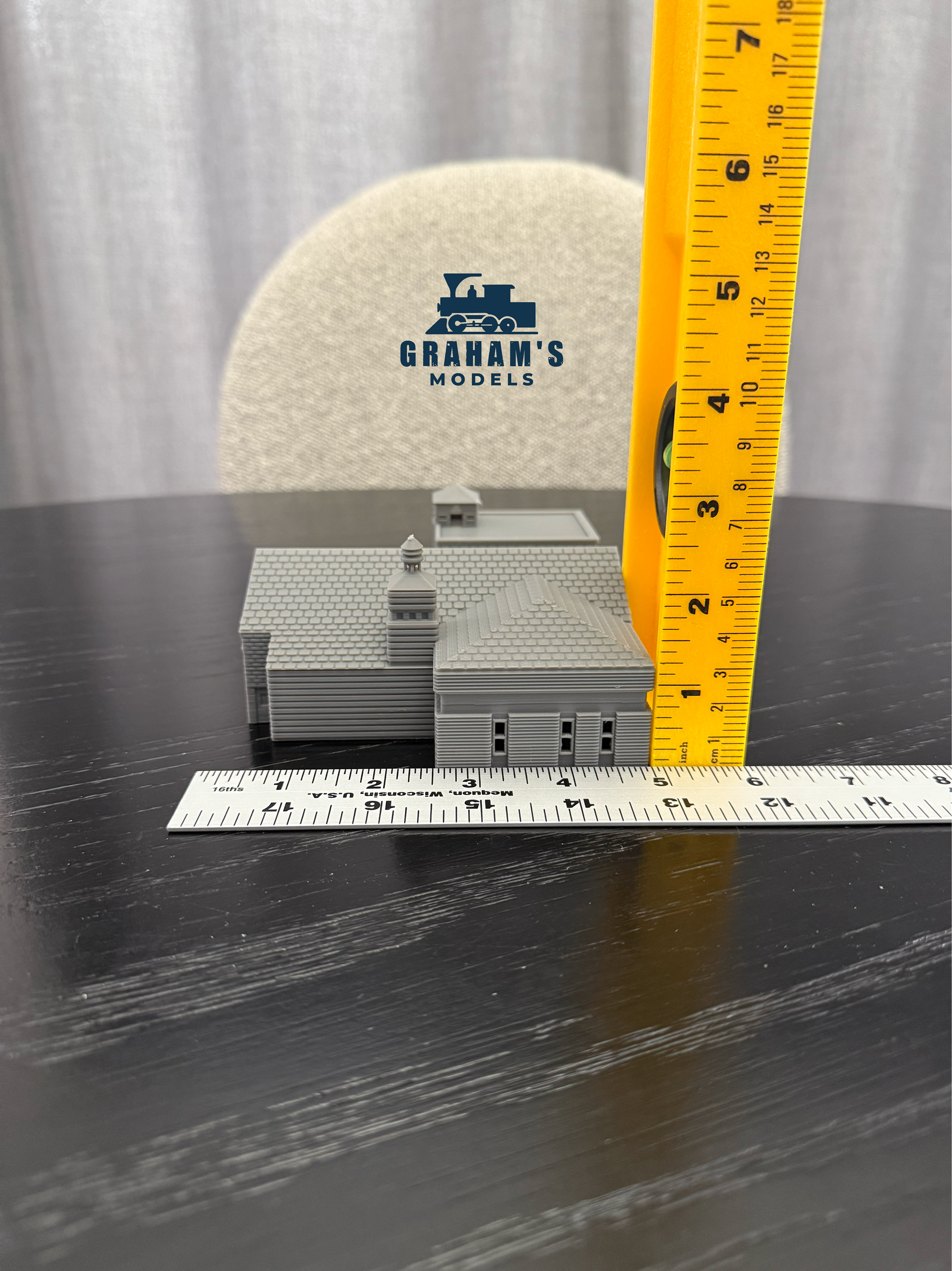 N Scale Fire House - 1:160 Gauge Fire Department - Preassembled & Built - Graham’s Models