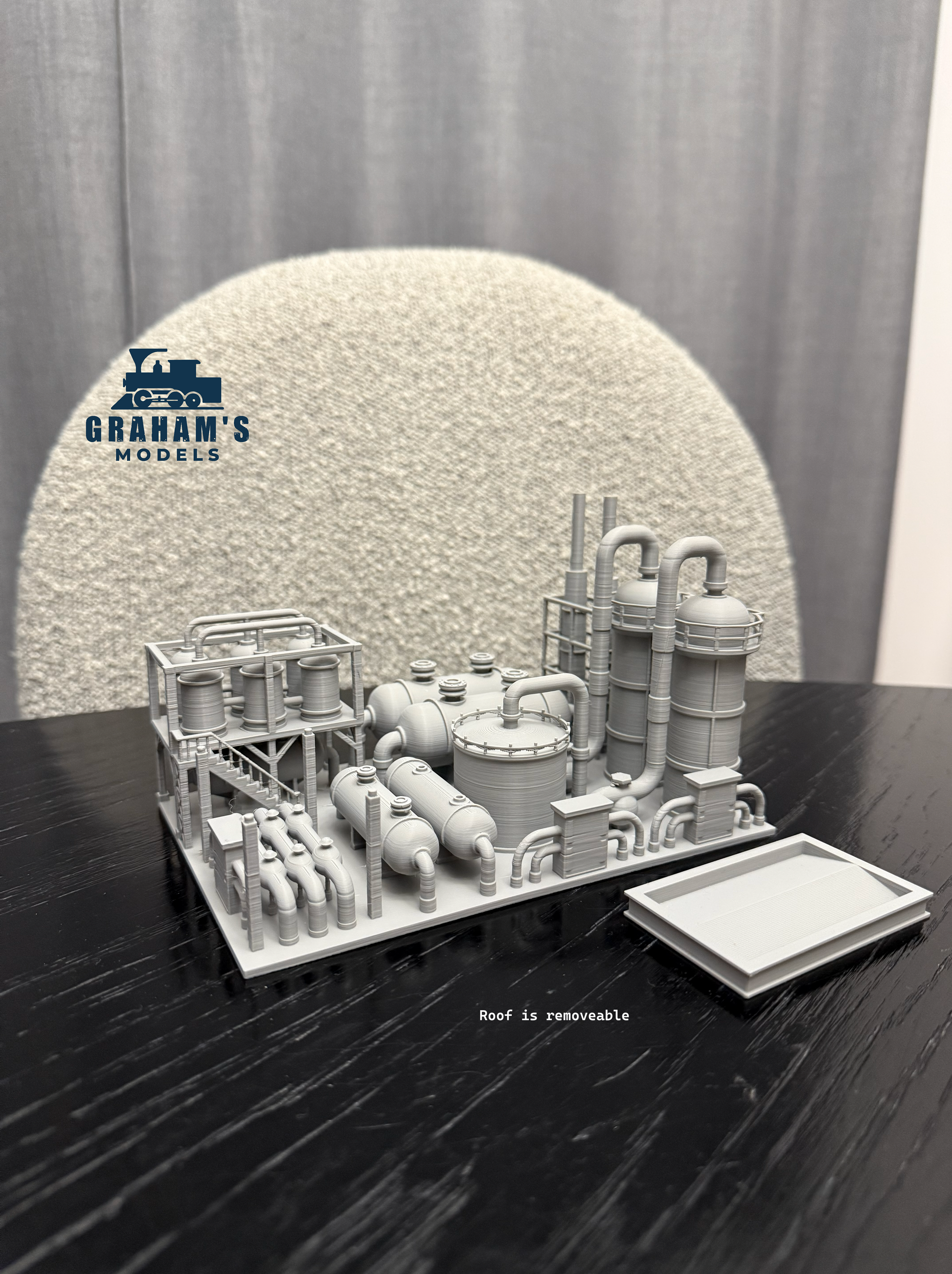 N Scale Fuel Storage Distribution Facility / 1:160 Gauge/ No Assembly Required - Graham’s Models