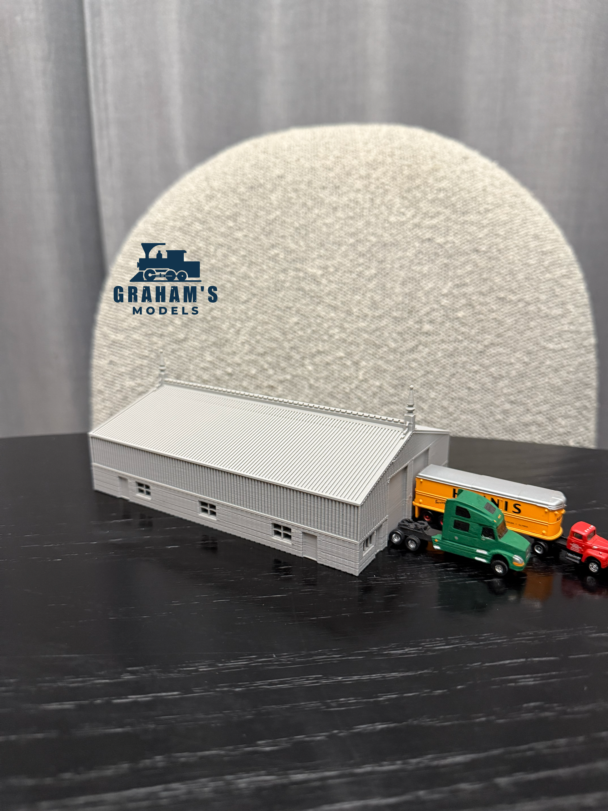 N Scale Warehouse Factory Built Up - 1:160 Gauge - Preassembled - Graham’s Models