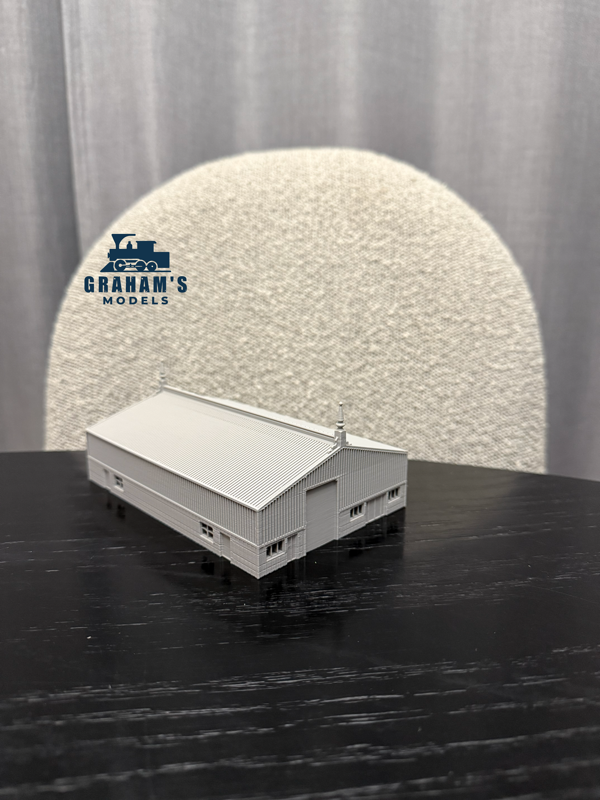 N Scale Warehouse Factory Built Up - 1:160 Gauge - Preassembled - Graham’s Models