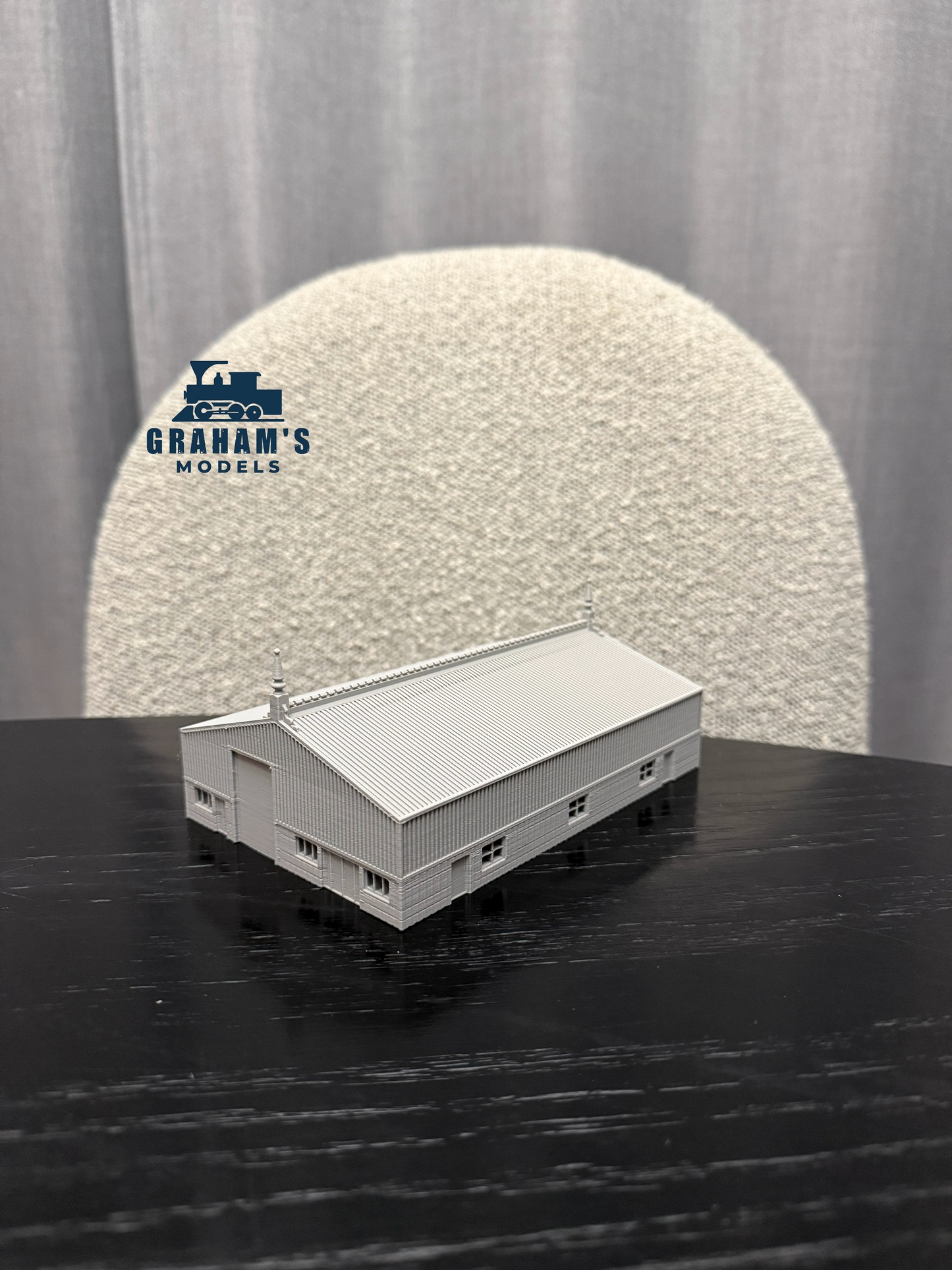 N Scale Warehouse Factory Built Up - 1:160 Gauge - Preassembled - Graham’s Models