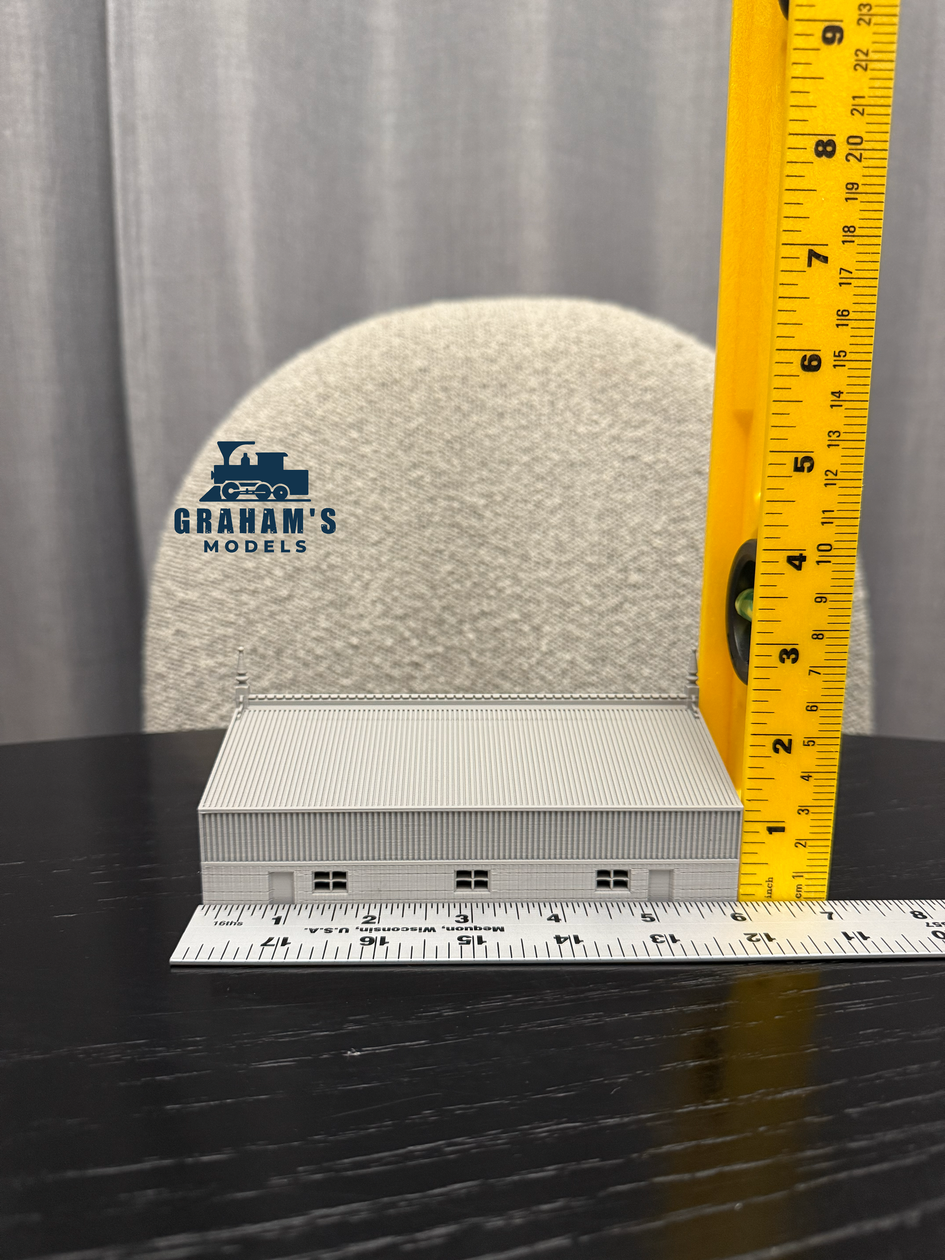 N Scale Warehouse Factory Built Up - 1:160 Gauge - Preassembled - Graham’s Models