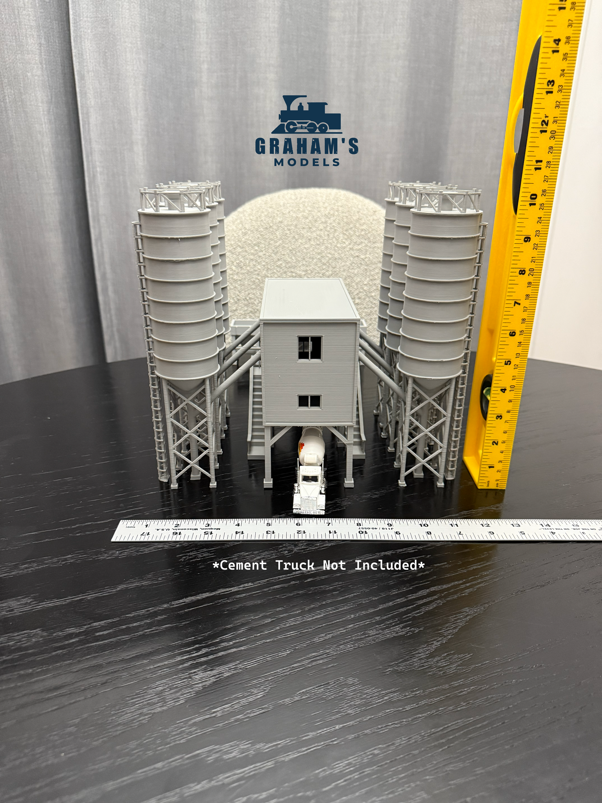 HO Scale Cement Plant Concrete Factory / 1:87 Gauge / Prebuilt and Assembled - Graham’s Models