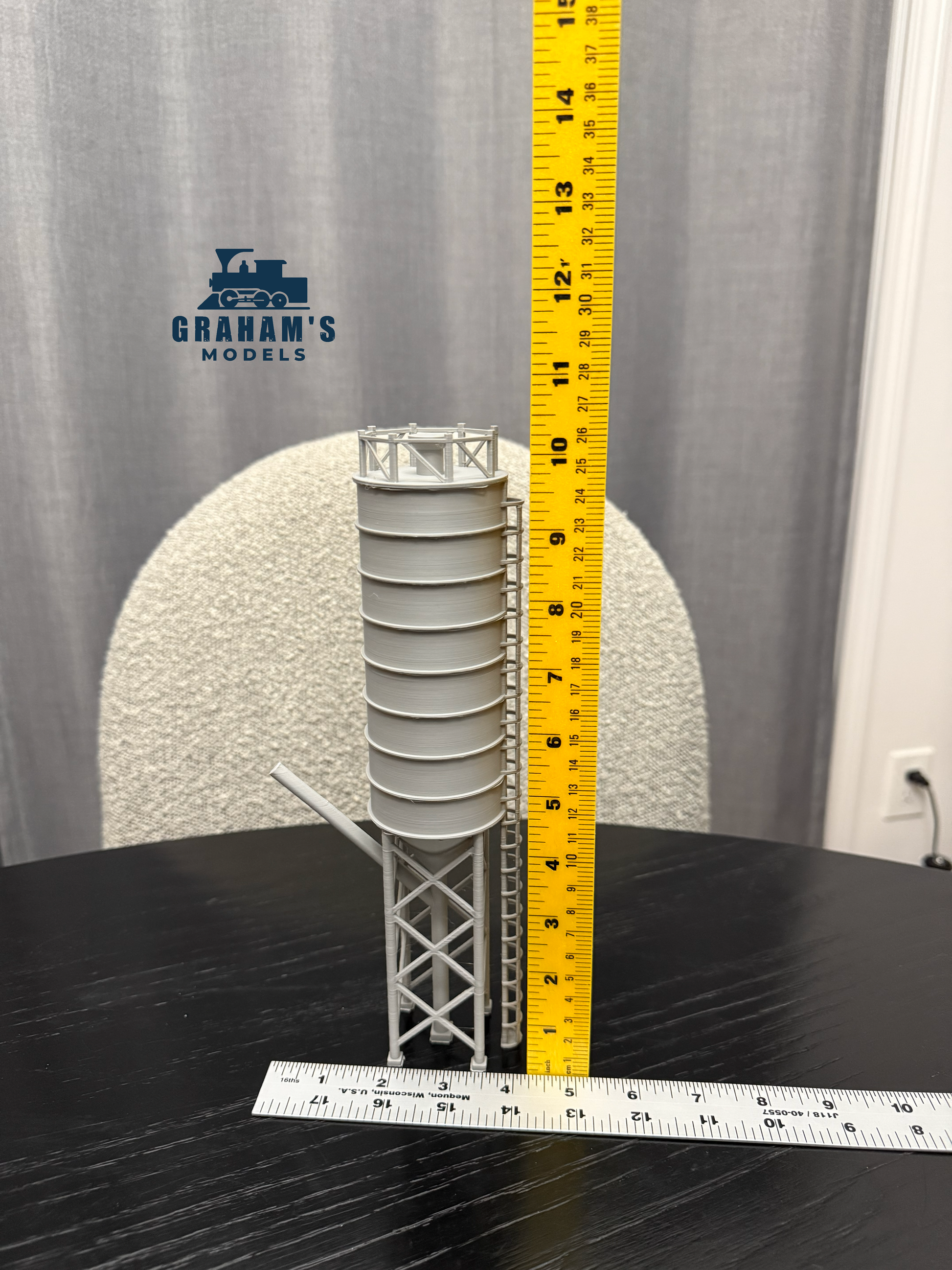 HO Scale Cement Plant Concrete Factory / 1:87 Gauge / Prebuilt and Assembled - Graham’s Models