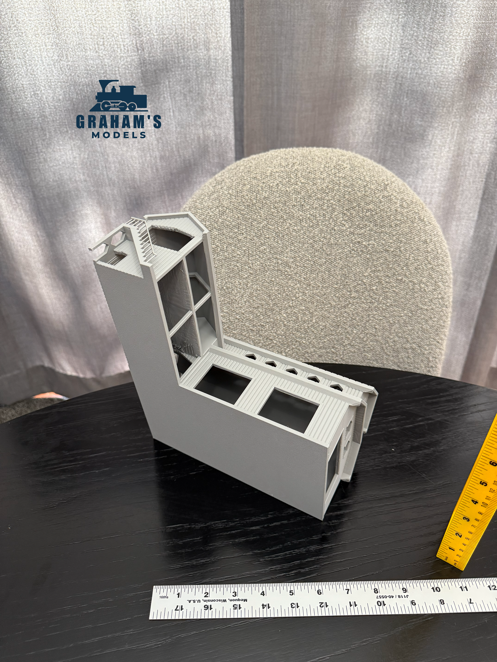 HO Scale Saw Mill Main Building Lumber Yard - 1:87 Gauge - Preassembled & Built - Graham’s Models