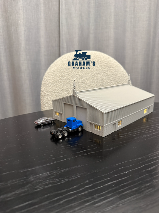 HO Scale Warehouse Factory Built Up - 1:87 Gauge - Preassembled - Graham’s Models