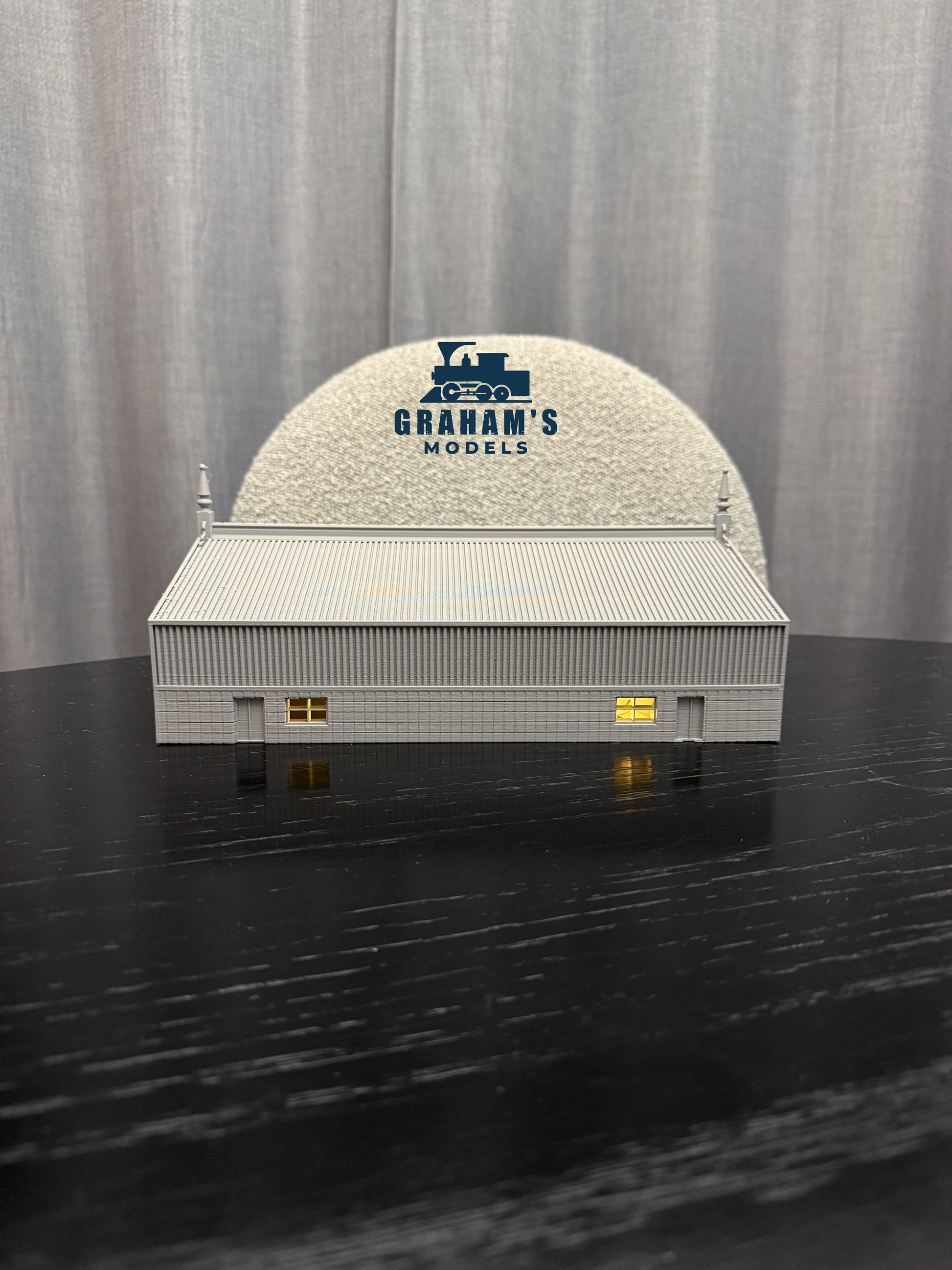 HO Scale Warehouse Factory Built Up - 1:87 Gauge - Preassembled - Graham’s Models