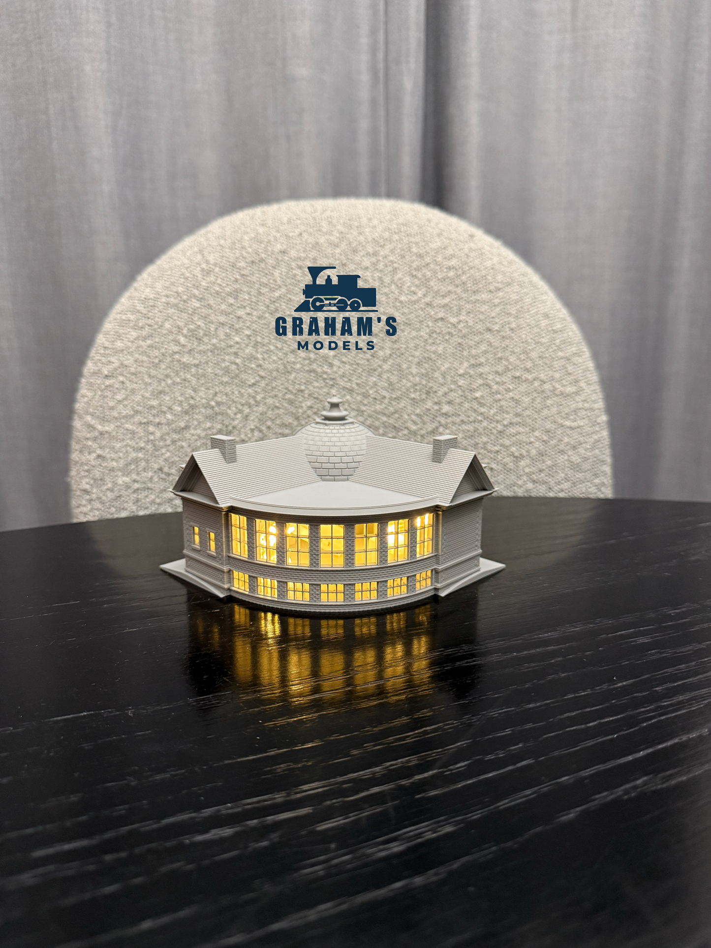 N Scale Library / City Hall - 1:160 Gauge - Preassembled & Built - Graham’s Models