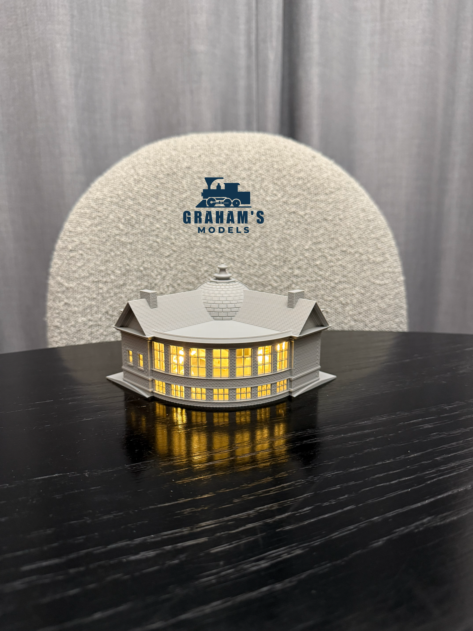 N Scale Library / City Hall - 1:160 Gauge - Preassembled & Built - Graham’s Models