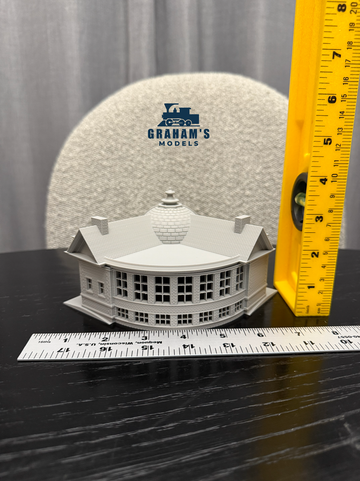 N Scale Library / City Hall - 1:160 Gauge - Preassembled & Built - Graham’s Models