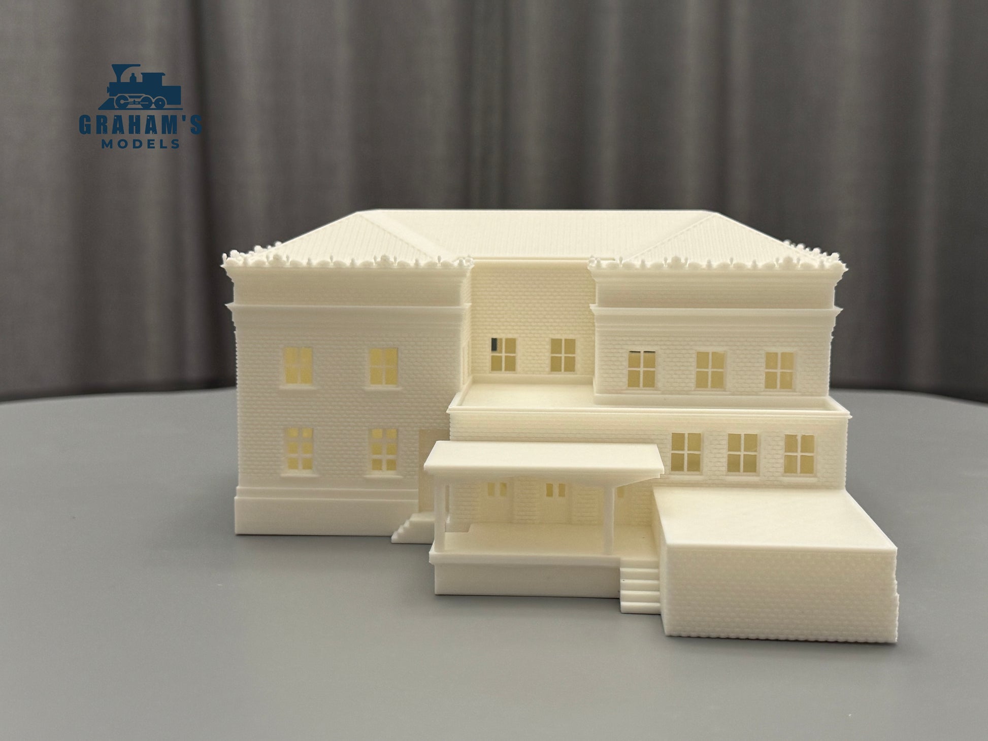 N Scale Post Office building by Graham’s Models, mostly assembled, detailed model for model railroads and dioramas.