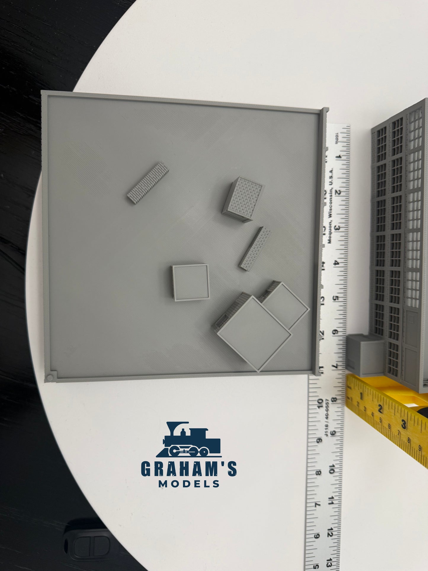 N Scale Modular Warehouse - Stackable Levels - Assembled - 1:160 Gaug