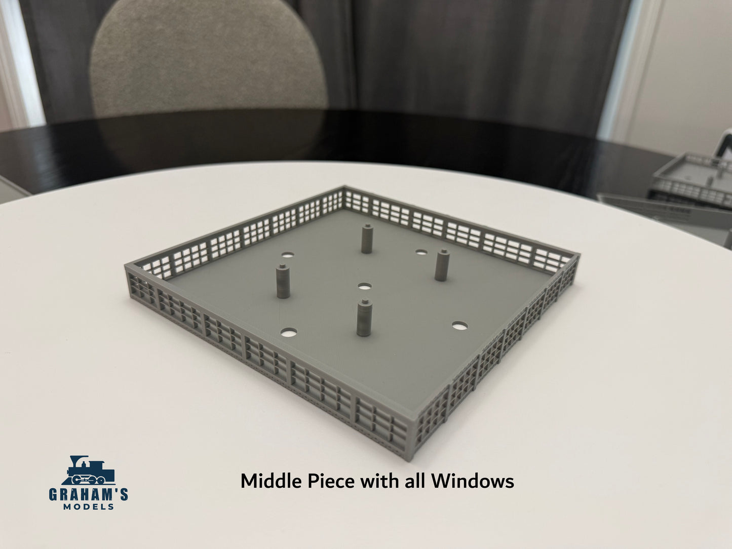 N Scale Modular Warehouse - Stackable Levels - Assembled - 1:160 Gaug