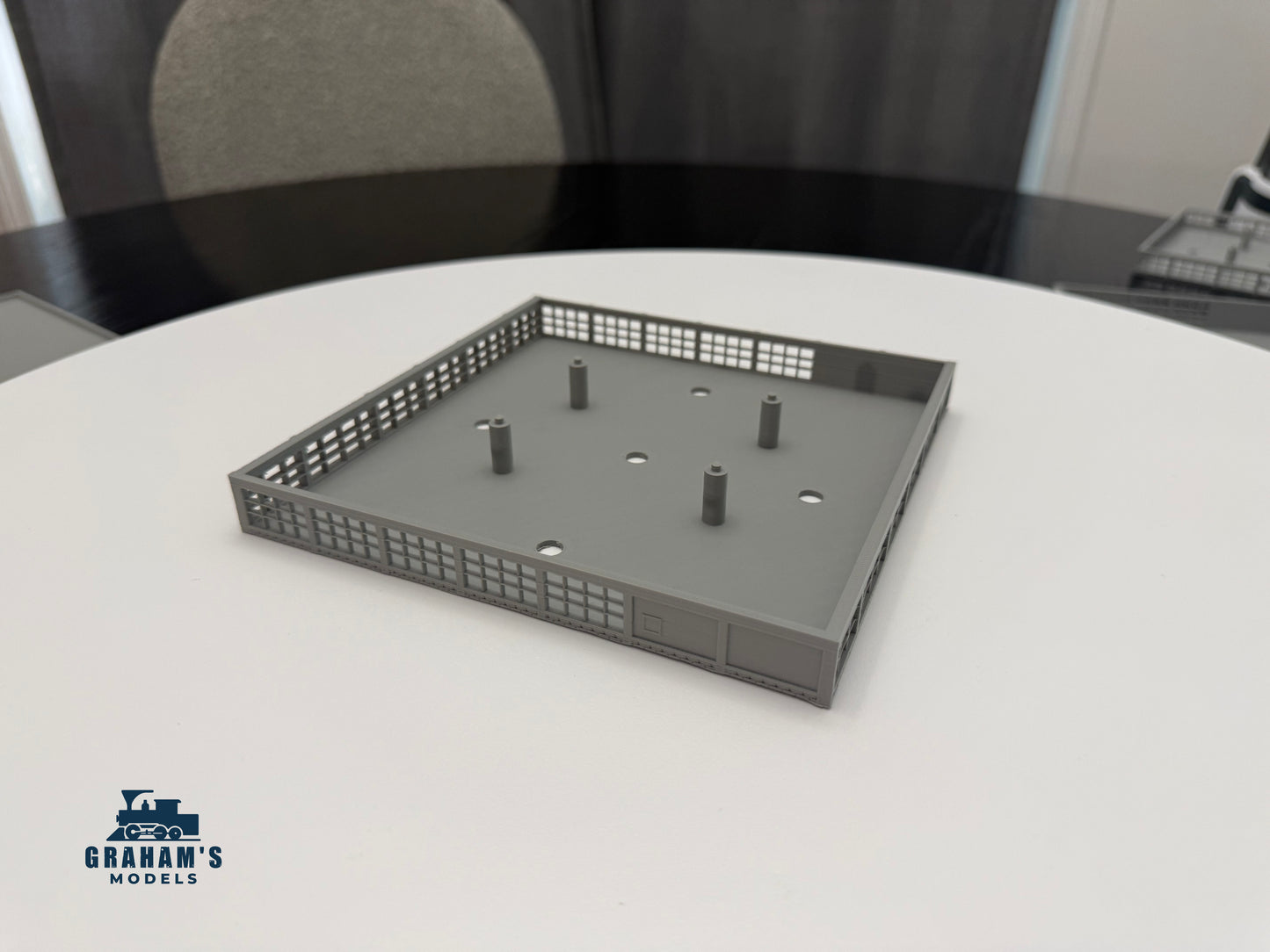 N Scale Modular Warehouse - Stackable Levels - Assembled - 1:160 Gaug