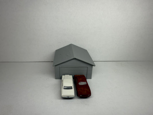 Detached 2 Car Garage (4 Pk) - N Scale - 1:160 Gauge - No Assembly Required - Graham’s Models