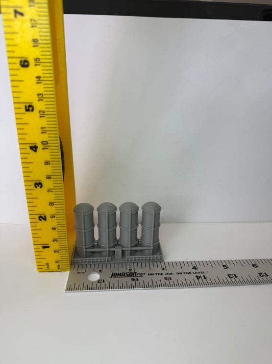 N Scale Fuel Tanks (4 Pk) / 1:160 Gauge / No Assembly Required - Built And Ready - Graham’s Models