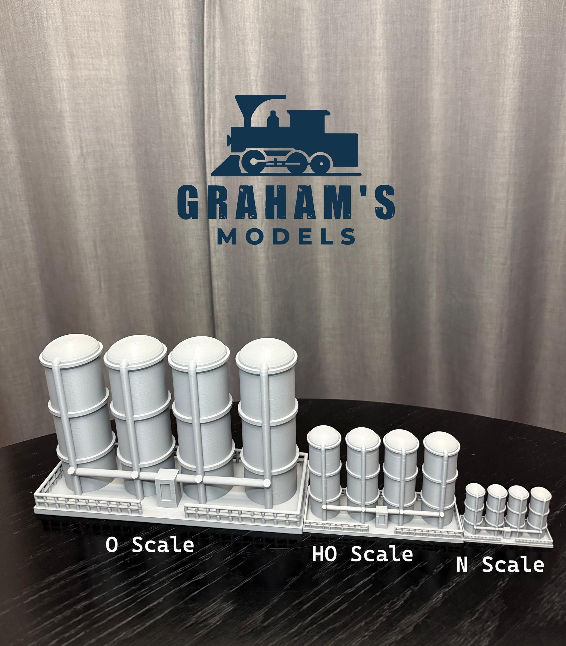 O Scale Fuel Tanks/ 1:48 Gauge/ Prebuilt Building - Assembled - Graham’s Models
