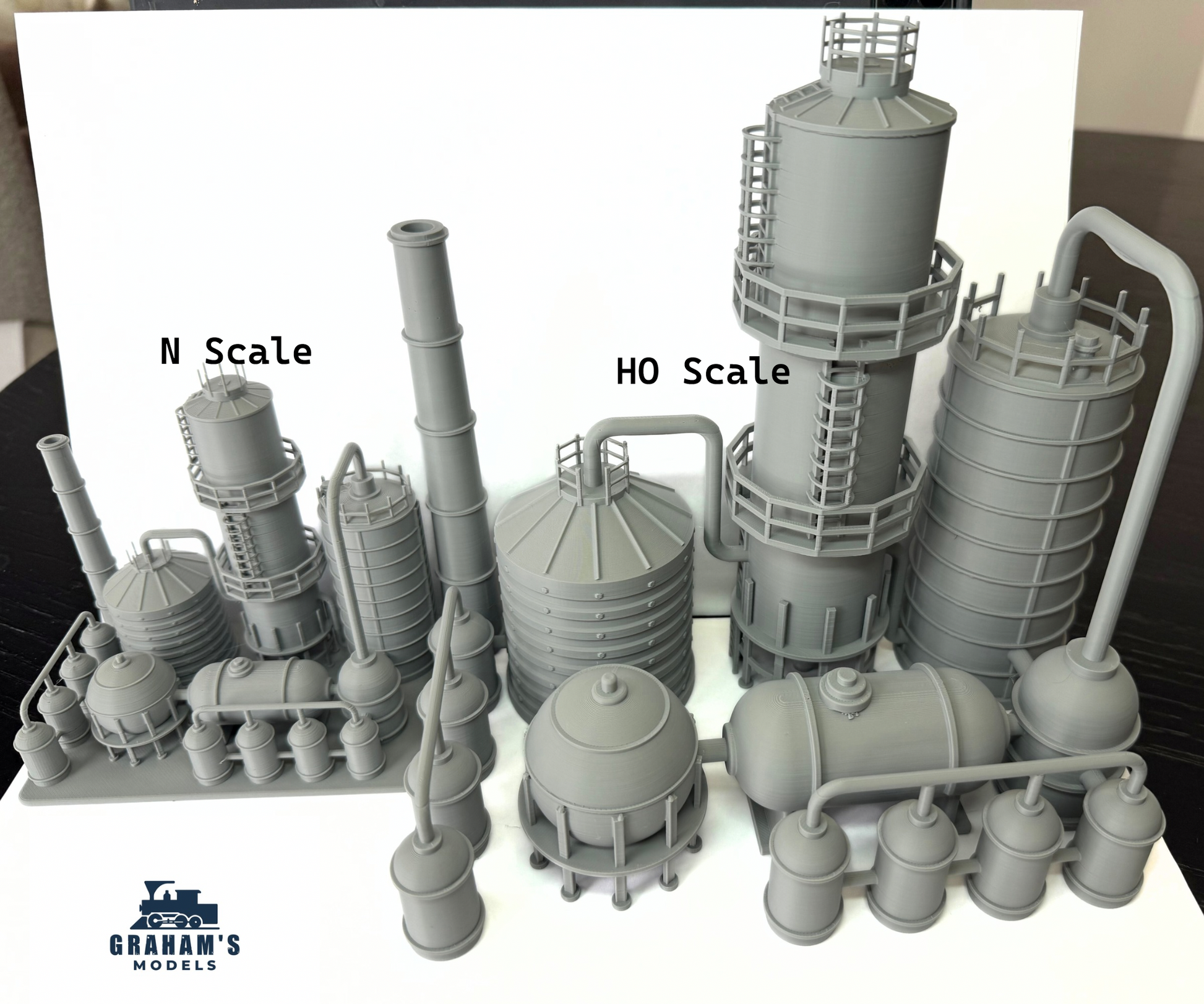 HO Scale Oil Refinery / 1:87 Gauge/ No Assembly Required - Built And Ready - Graham’s Models