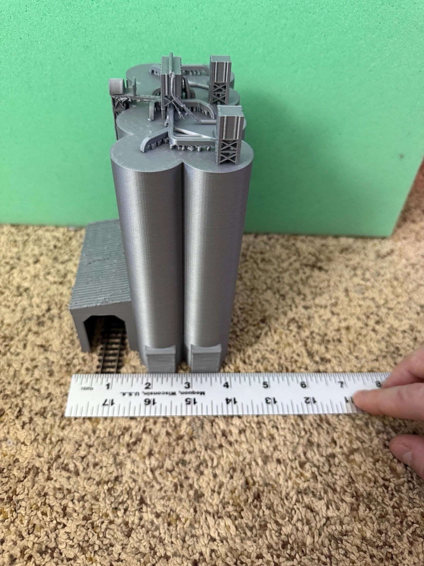 Generic Cement Company Silos - N Scale 1:160 | NO ASSEMBLY REQUIRED / Built and ready