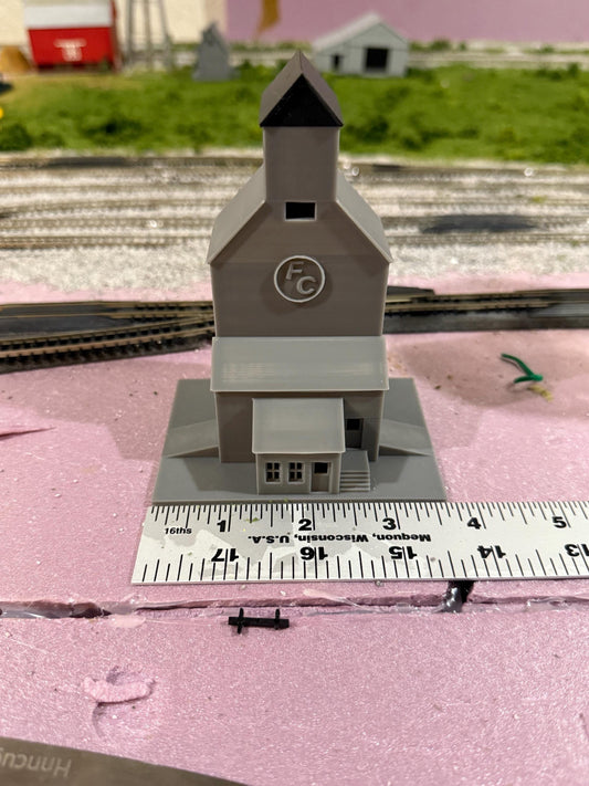 Grain Elevator - N Scale 1:160 | Preassembled - Built Up Building