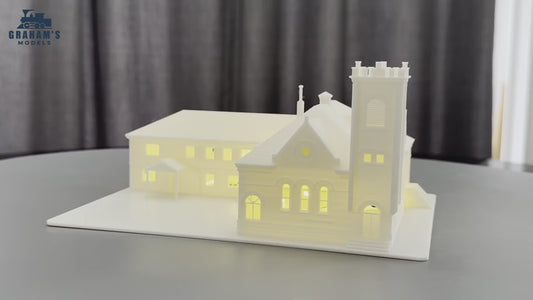 Church - N Scale / 1:160 Gauge - Mostly Assembled